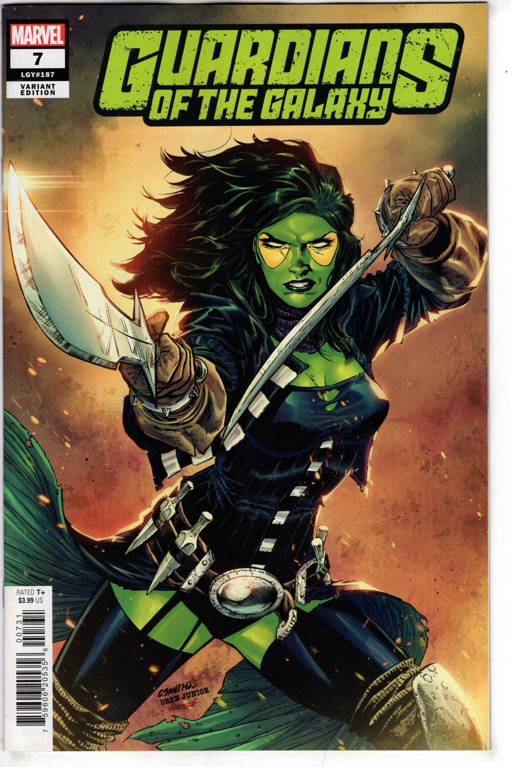 MARVEL PRH COMIC BOOK GUARDIANS OF THE GALAXY #7 CORY SMITH GAMORA VAR