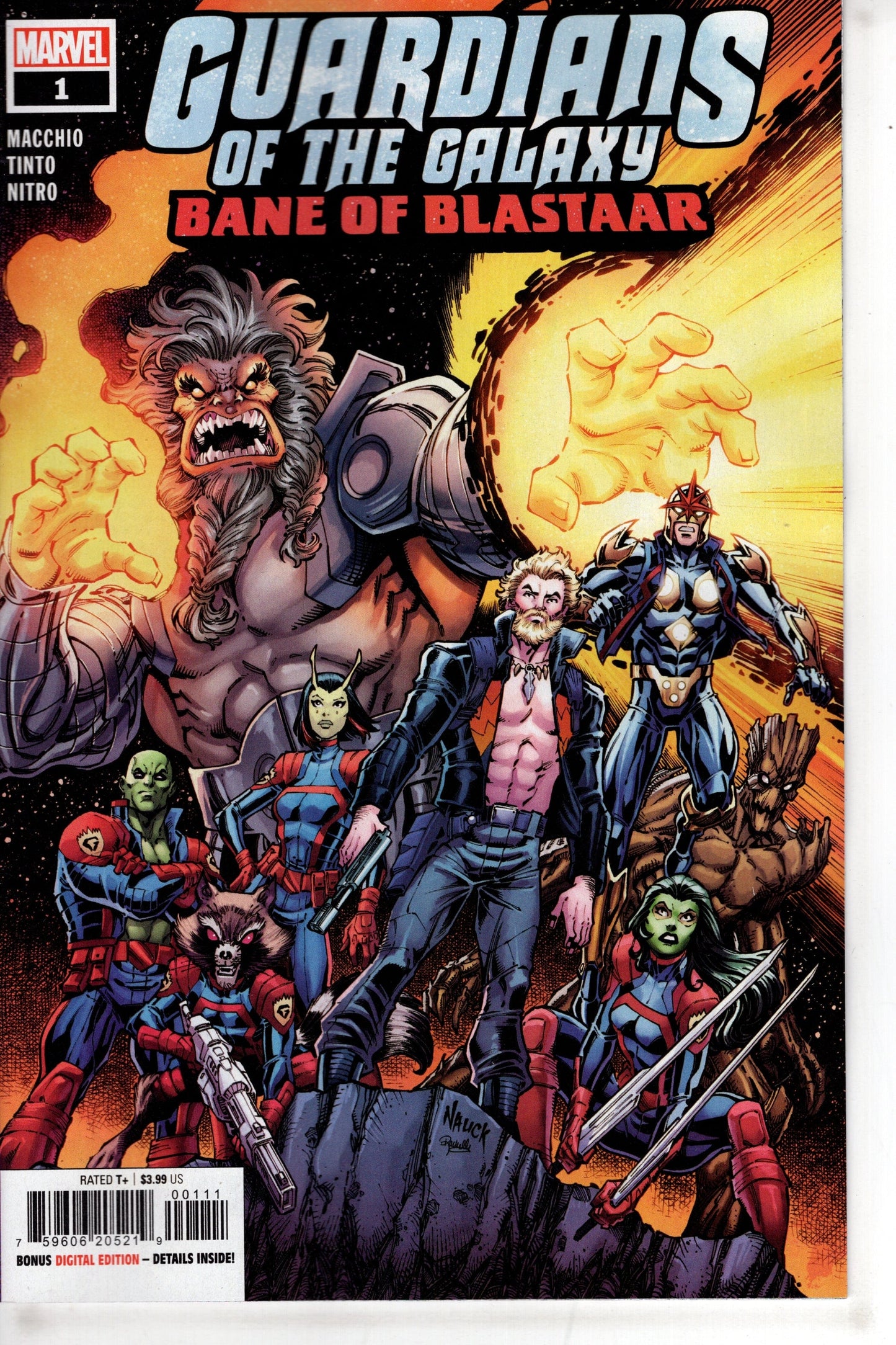 MARVEL PRH COMIC BOOK GUARDIANS OF THE GALAXY BANE OF BLASTAAR #1