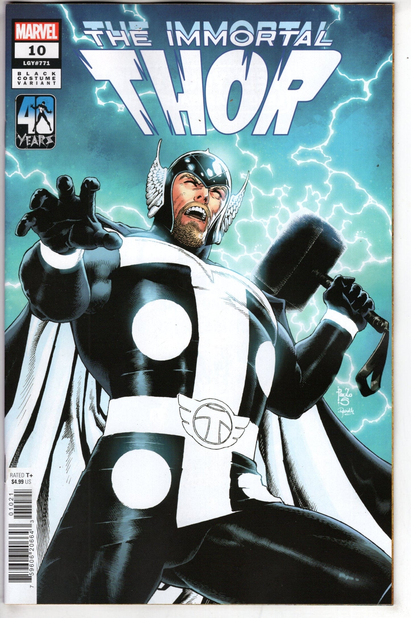 MARVEL PRH COMIC BOOK IMMORTAL THOR #10 PAULO SIQUEIRA BLACK COSTUME VAR