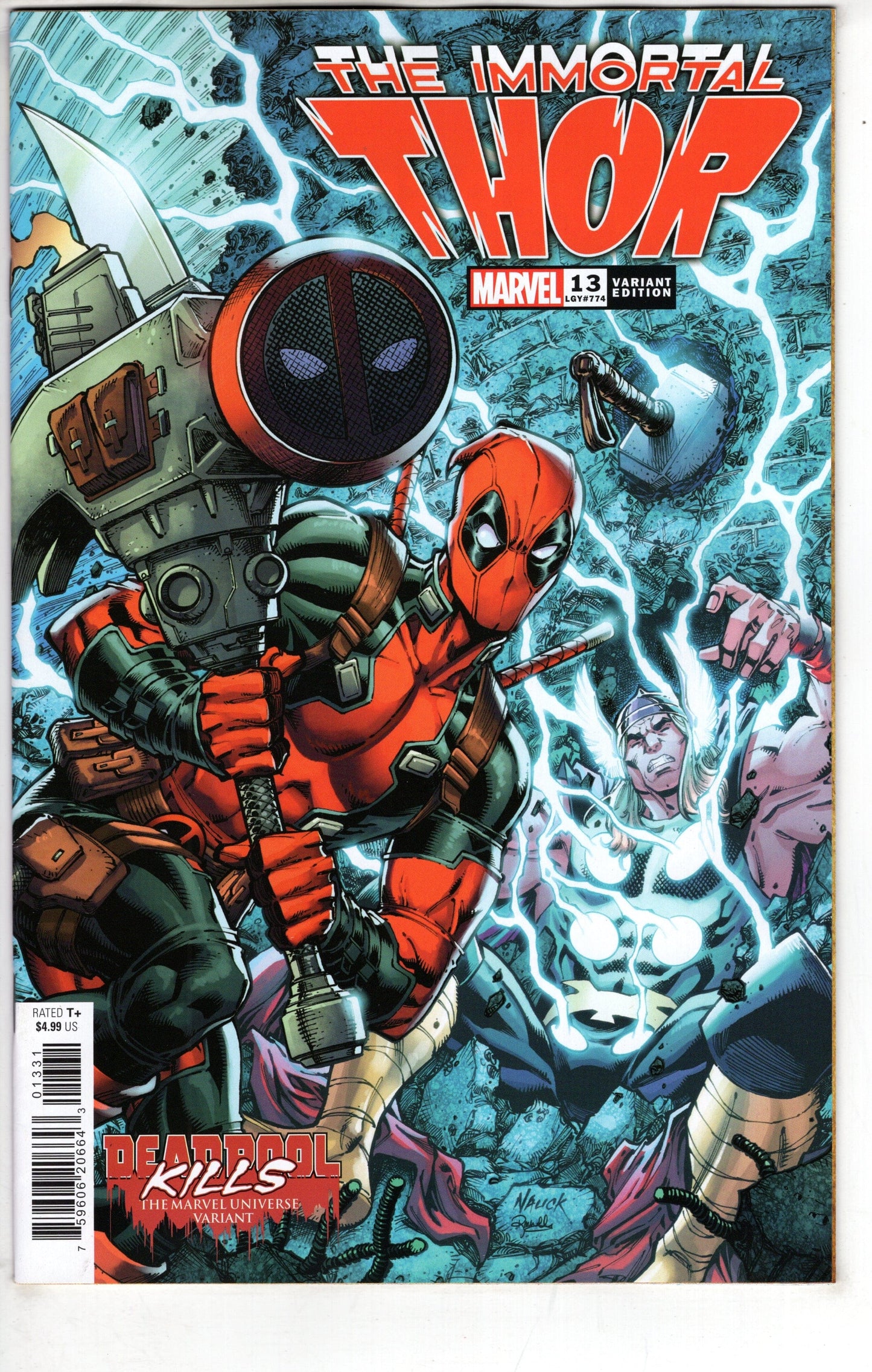 MARVEL PRH COMIC BOOK IMMORTAL THOR #13 NAUCK DEADPOOL KILLS MARVEL UNIVERSE VAR