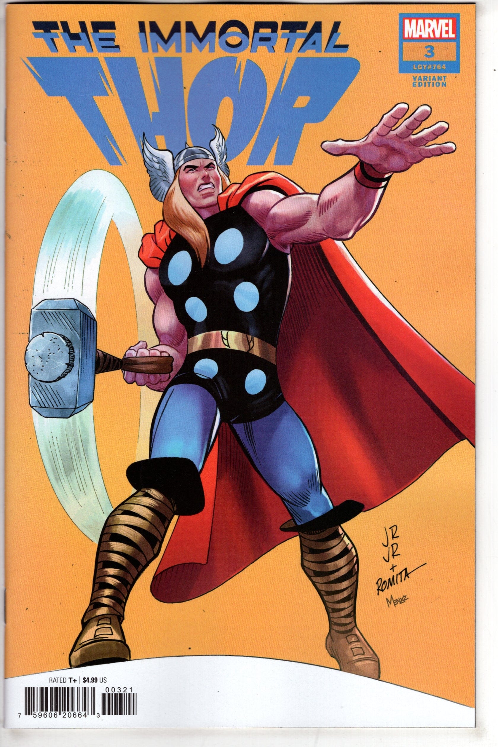 MARVEL PRH COMIC BOOK IMMORTAL THOR #3 JRJR AND JRSR VAR