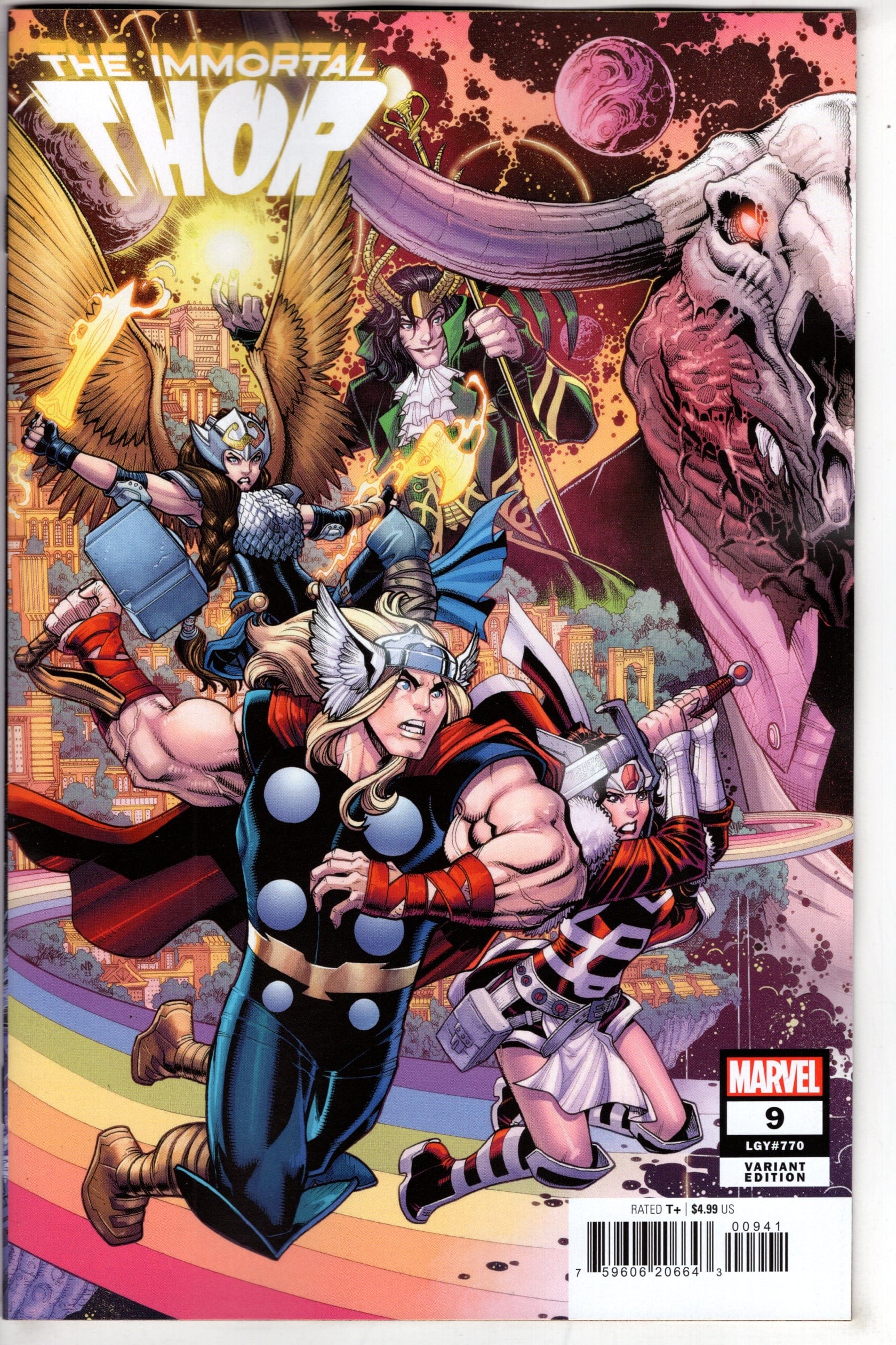 MARVEL PRH COMIC BOOK IMMORTAL THOR #9 NICK BRADSHAW CONNECT VAR