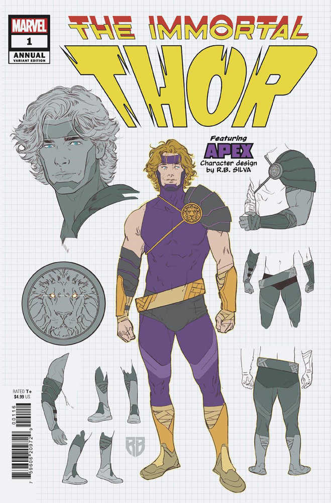 MARVEL PRH COMIC BOOK Immortal Thor Annual #1 R.B. Silva Design Variant [Iw]