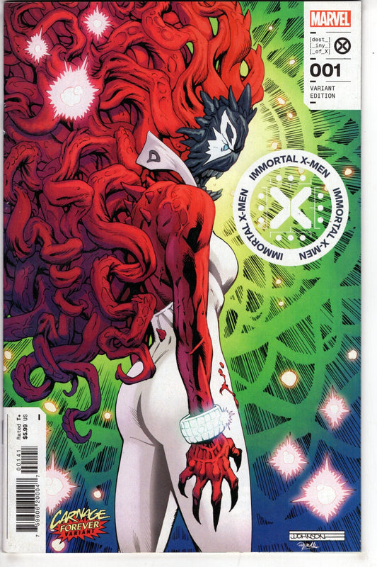 MARVEL PRH COMIC BOOK IMMORTAL X-MEN #1 JEFF JOHNSON CARNAGE FOREVER VARAINT