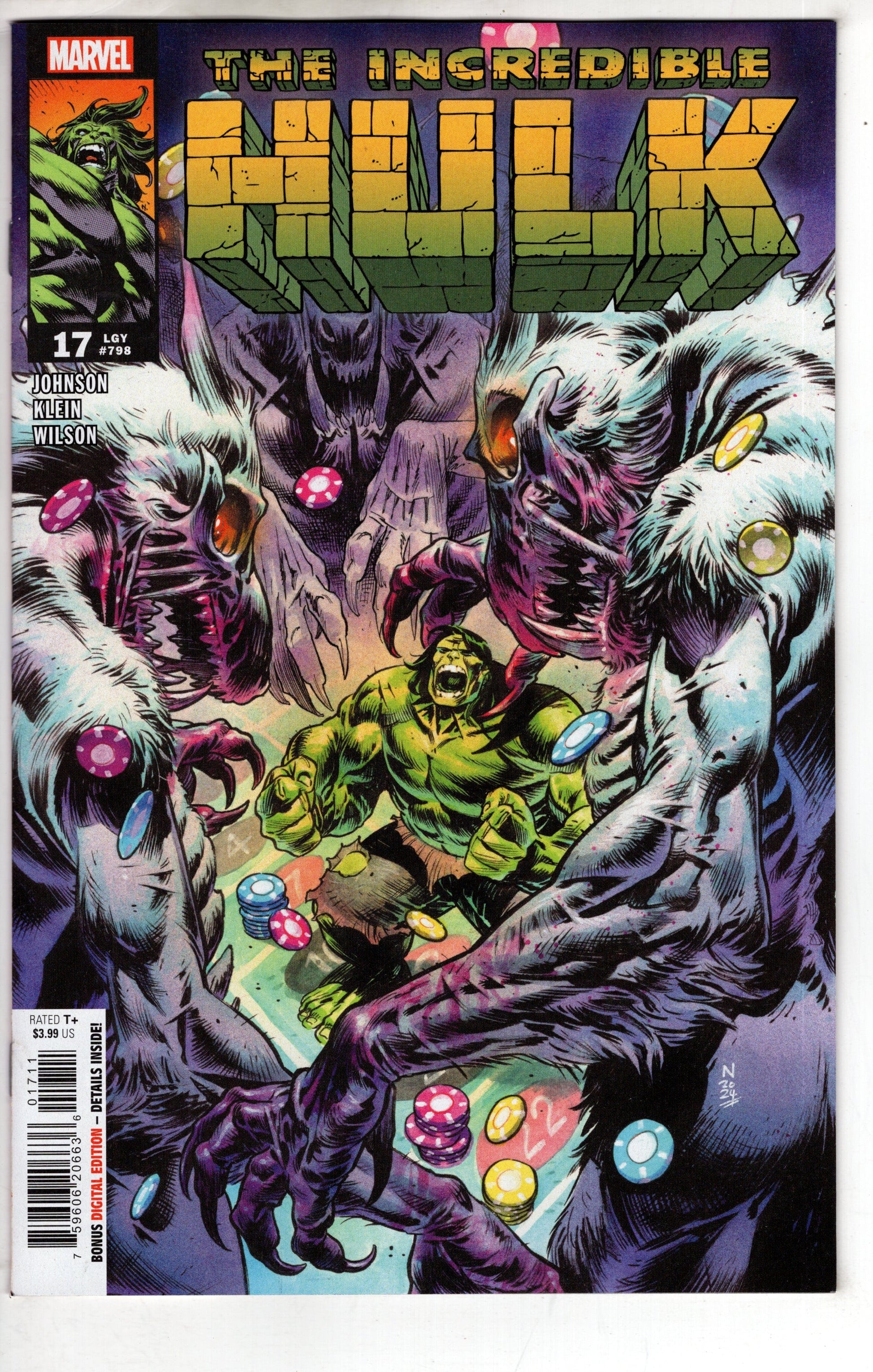 MARVEL PRH COMIC BOOK INCREDIBLE HULK #17