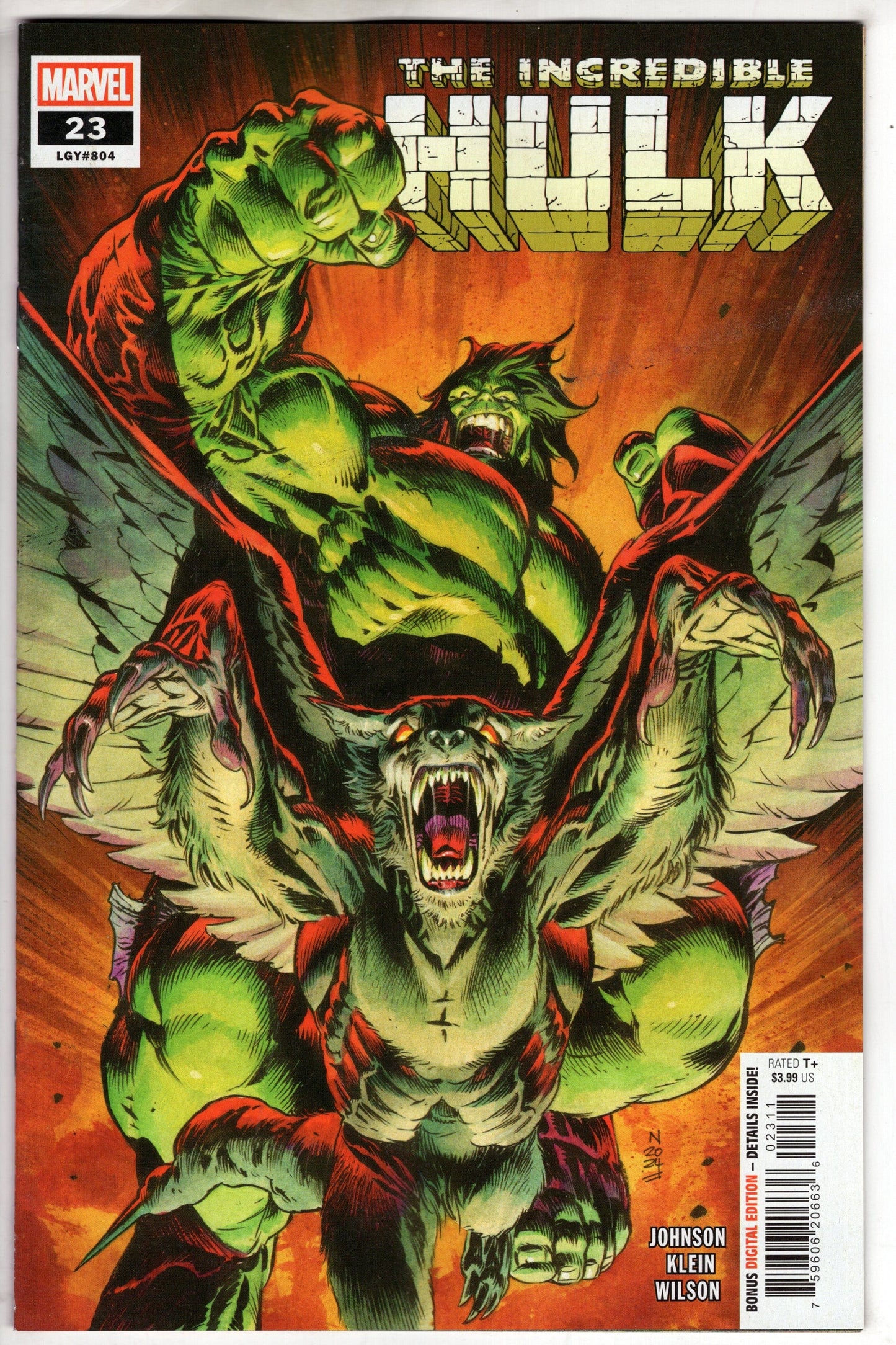 MARVEL PRH COMIC BOOK INCREDIBLE HULK #23