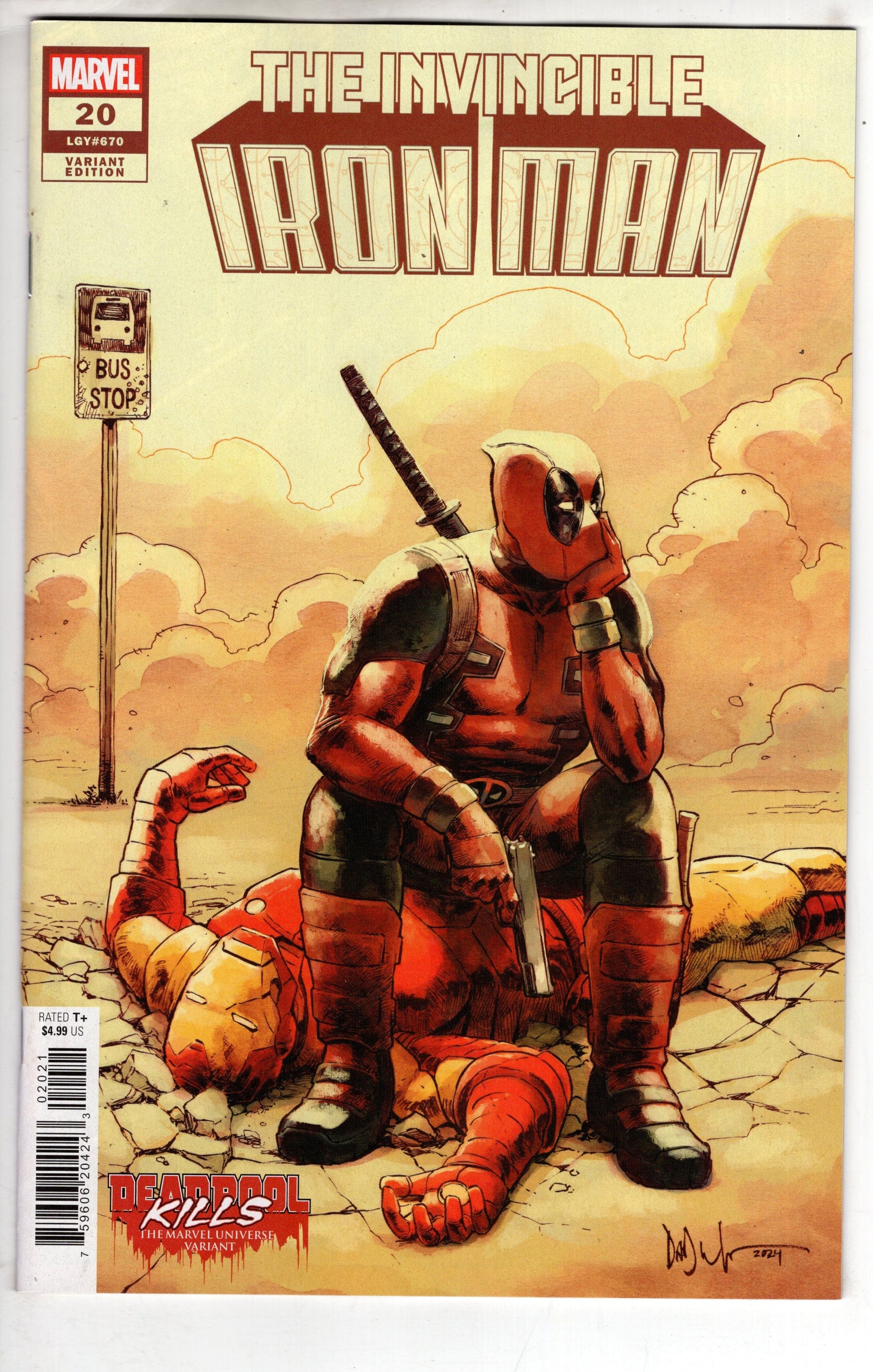 MARVEL PRH COMIC BOOK INVINCIBLE IRON MAN #20 DEADPOOL KILLS MARVEL UNIVERSE VAR