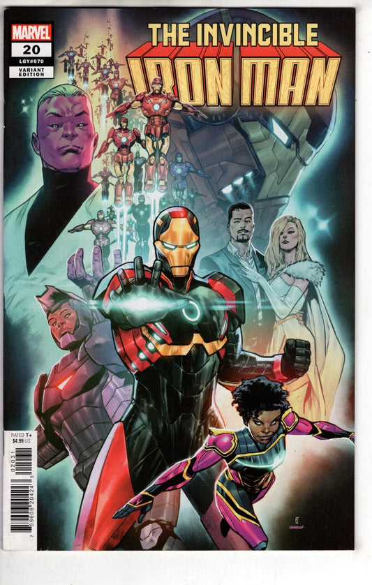 MARVEL PRH COMIC BOOK Invincible Iron Man #20 Juan Frigeri Variant (VF/NM)