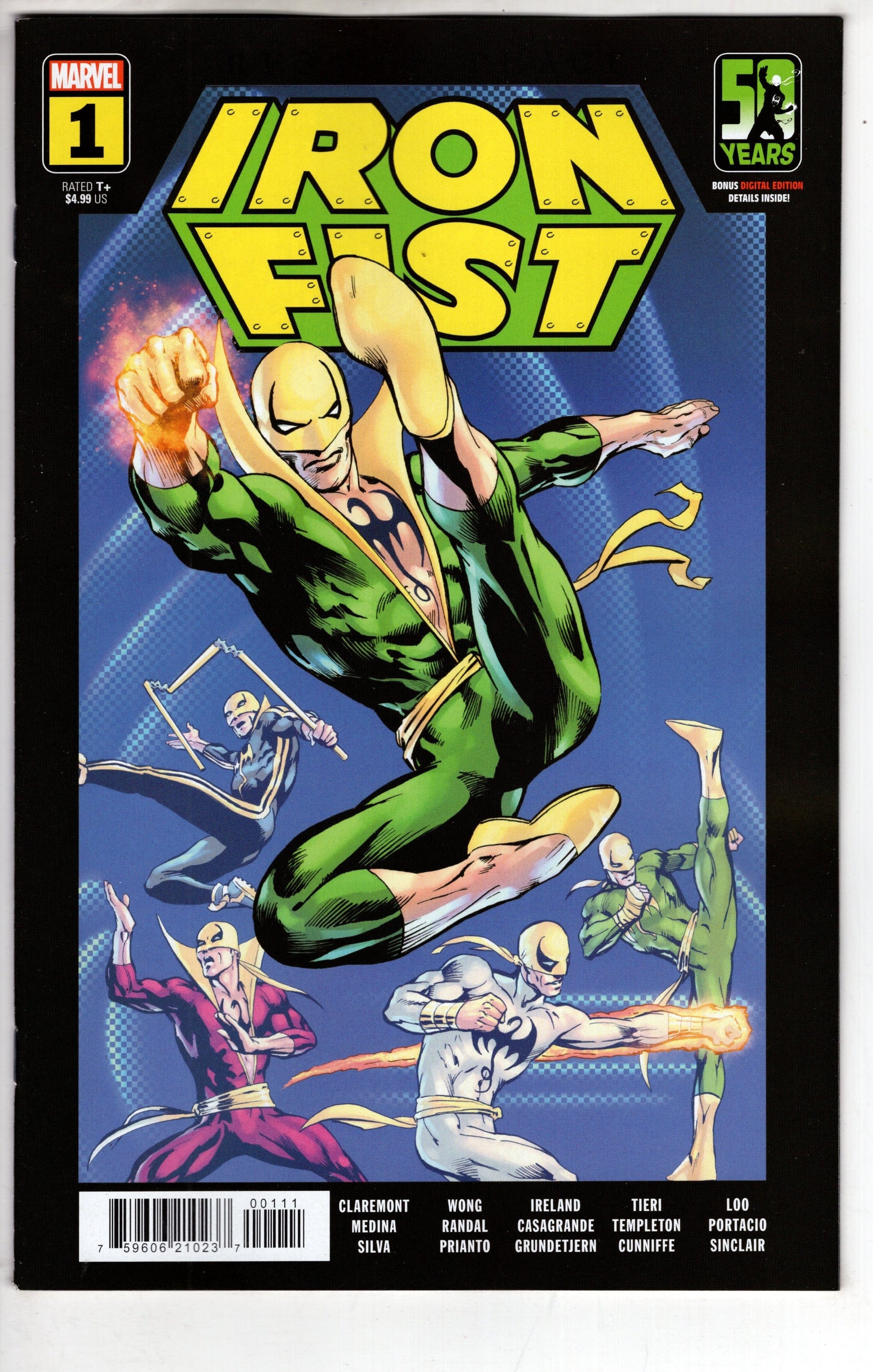 MARVEL PRH COMIC BOOK IRON FIST 50TH ANN SPECIAL #1