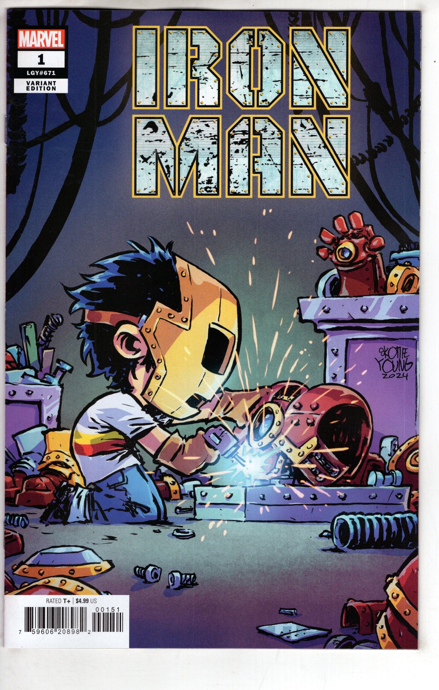 MARVEL PRH COMIC BOOK IRON MAN #1 SKOTTIE YOUNG VAR