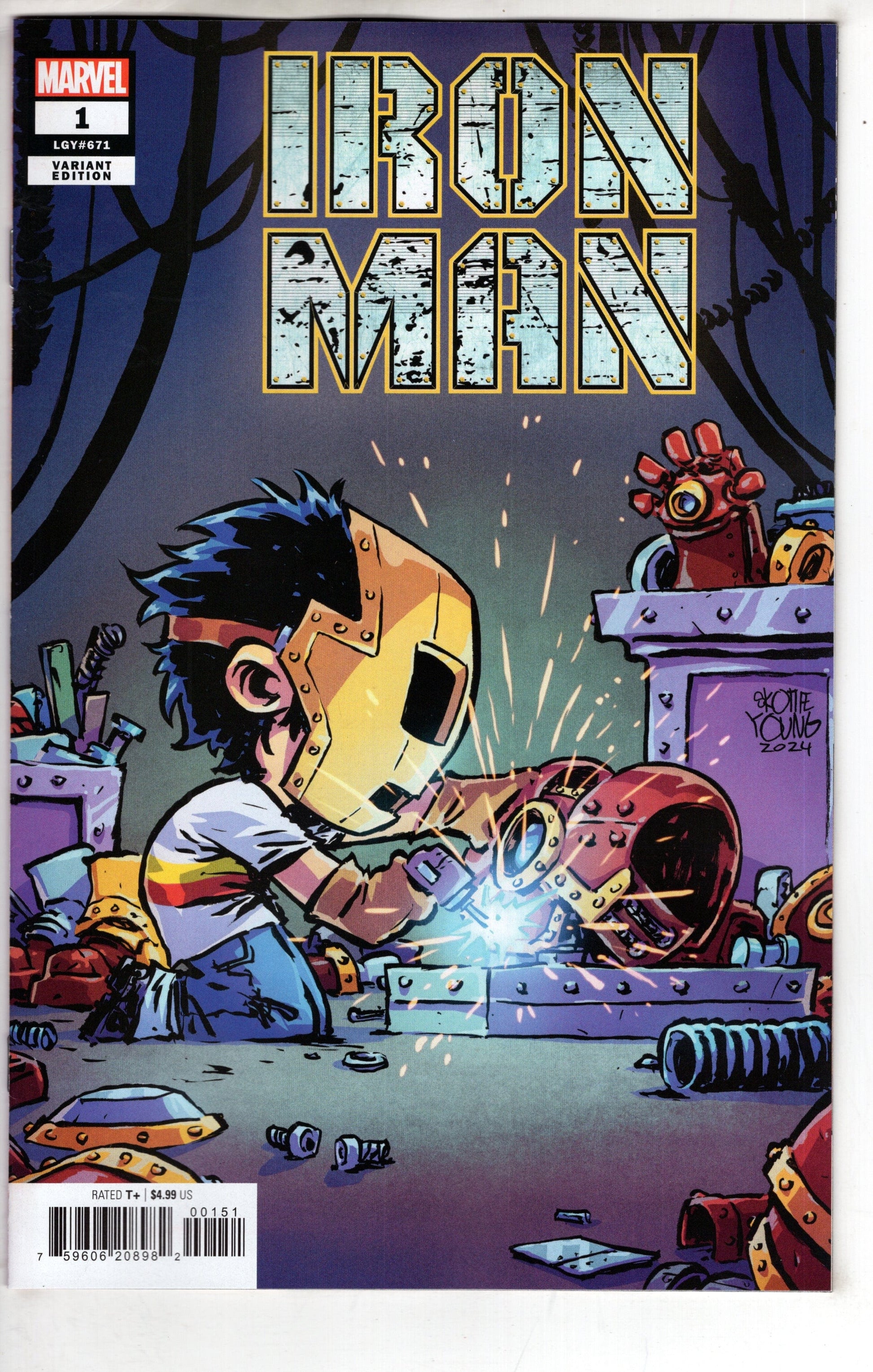 MARVEL PRH COMIC BOOK IRON MAN #1 SKOTTIE YOUNG VAR