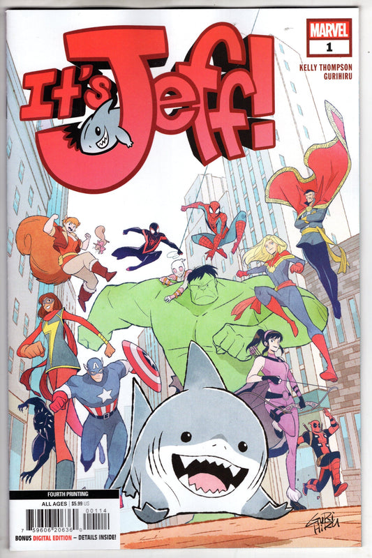 MARVEL PRH COMIC BOOK ITS JEFF #1 4TH PTG GURIHIRU VAR
