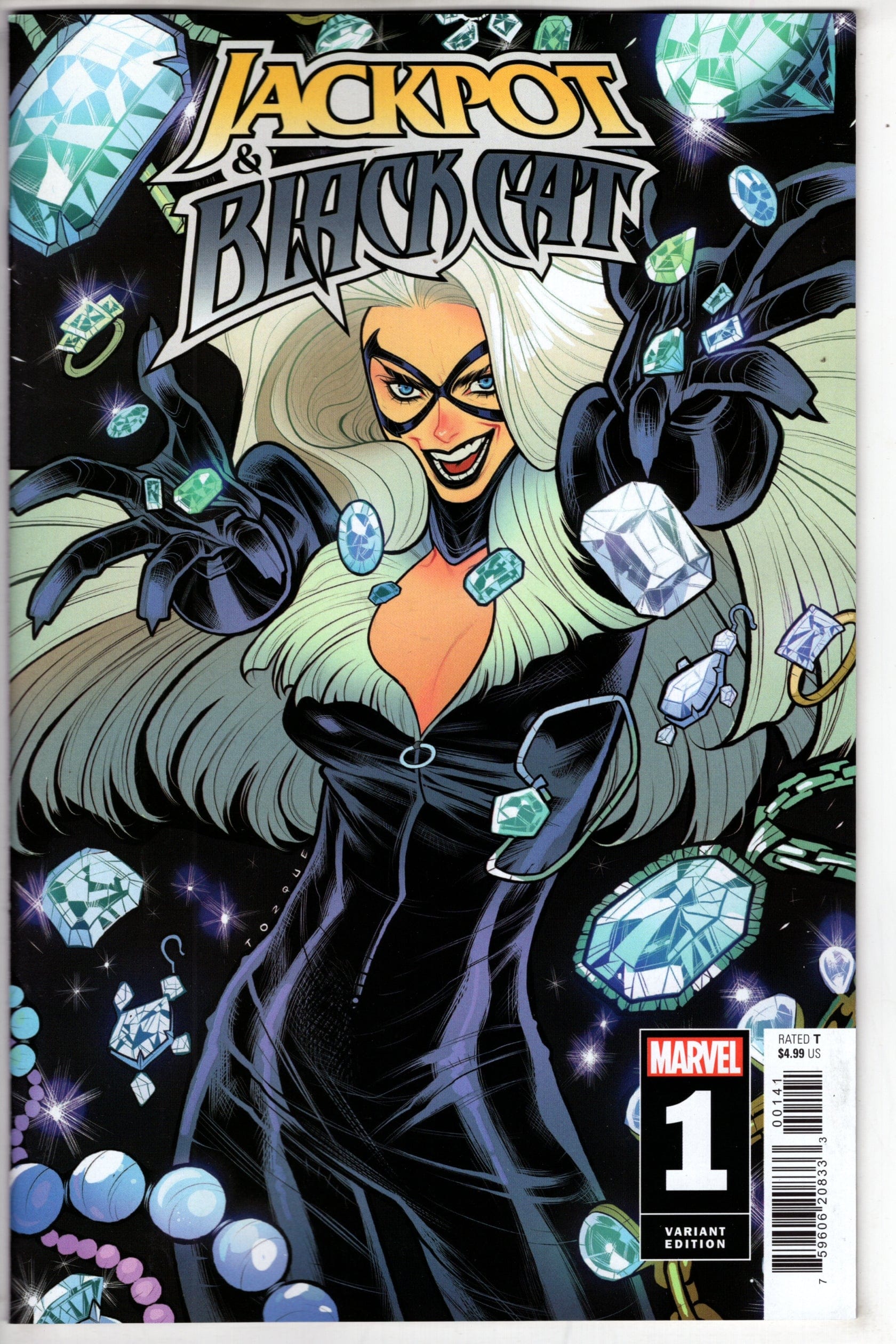 MARVEL PRH COMIC BOOK JACKPOT AND BLACK CAT #1 ELIZABETH TORQUE BLACK CAT VAR
