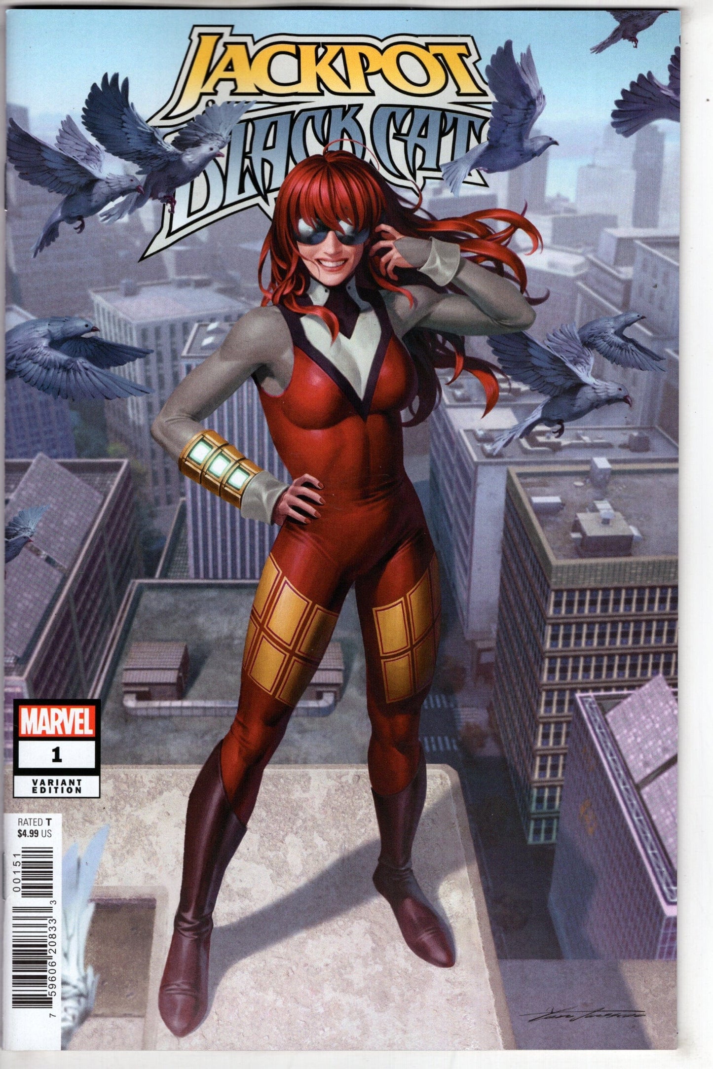 MARVEL PRH COMIC BOOK JACKPOT AND BLACK CAT #1 YOON JACKPOT VAR