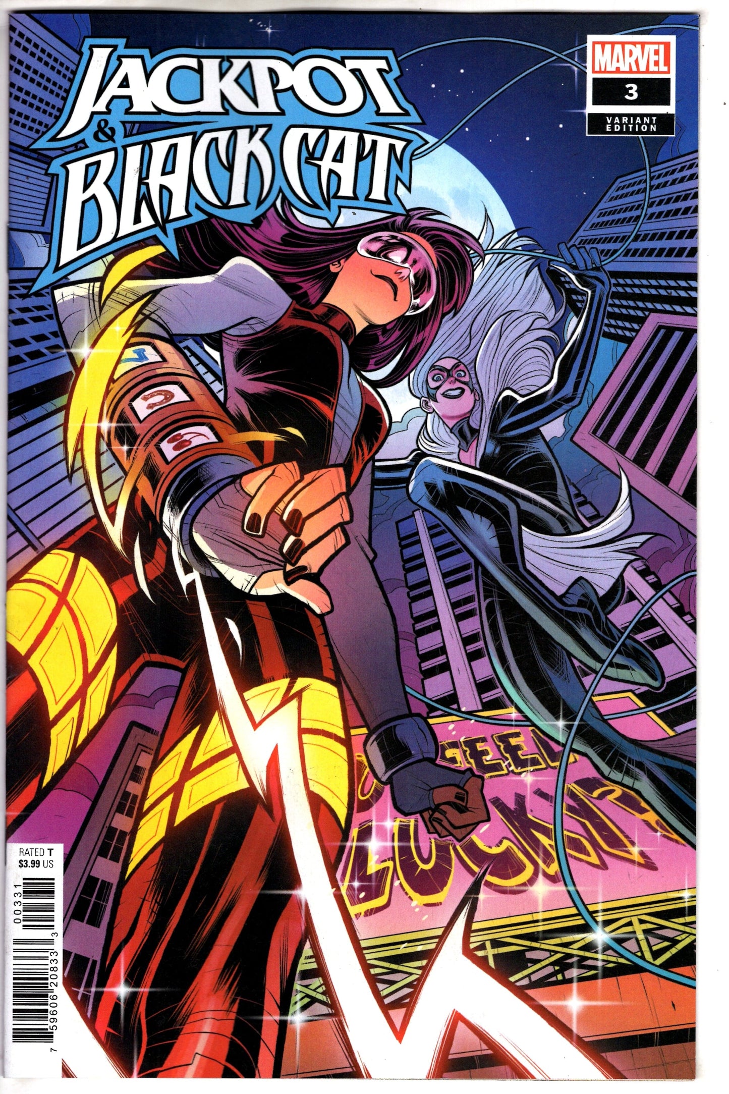 MARVEL PRH COMIC BOOK JACKPOT BLACK CAT #3 ELIZABETH TORQUE VAR