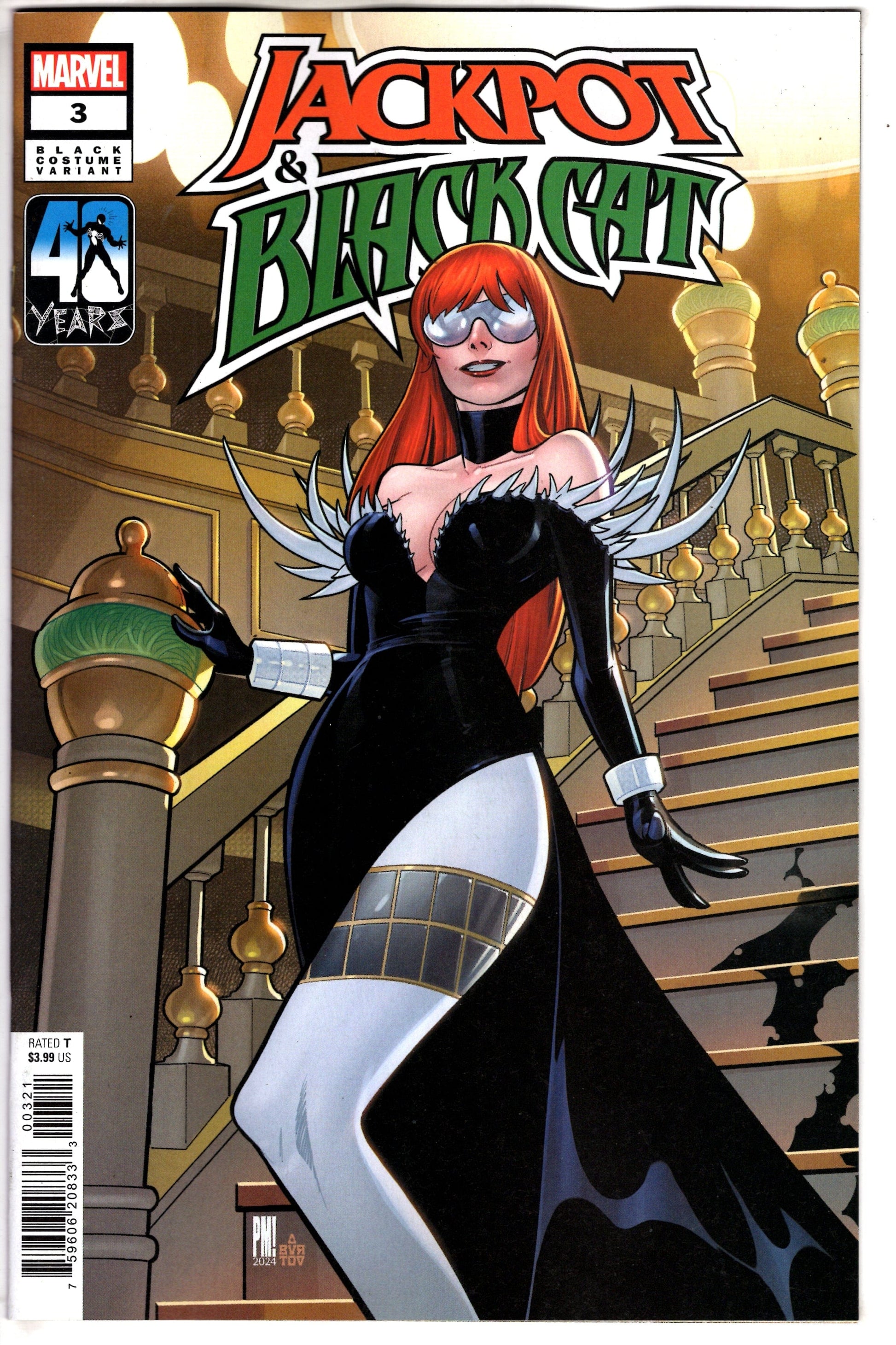 MARVEL PRH COMIC BOOK JACKPOT BLACK CAT #3 PACO MEDINA BLACK COSTUME VAR