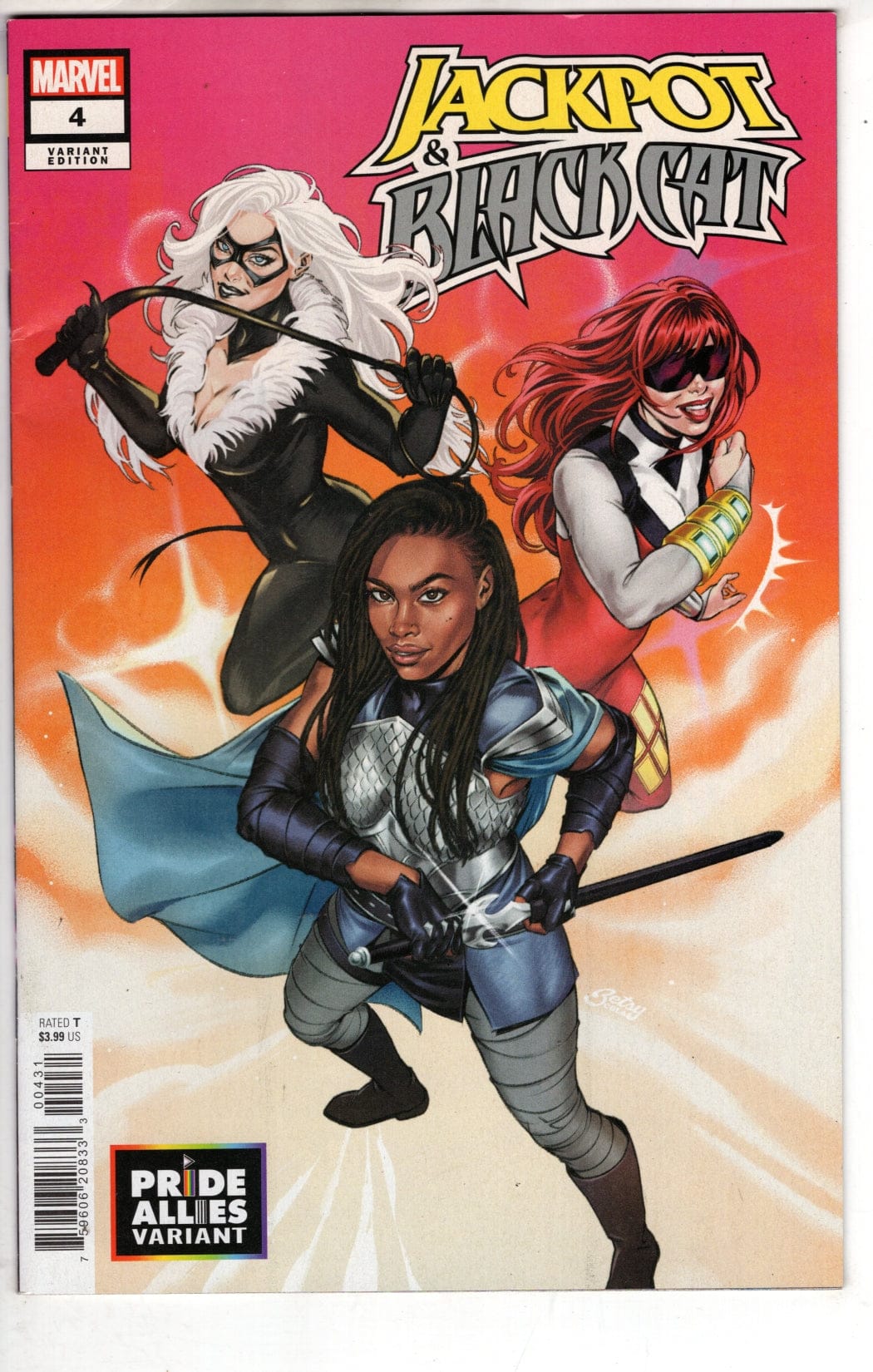 MARVEL PRH COMIC BOOK JACKPOT BLACK CAT #4 BETSY COLA PRIDE ALLIES VAR (FN)