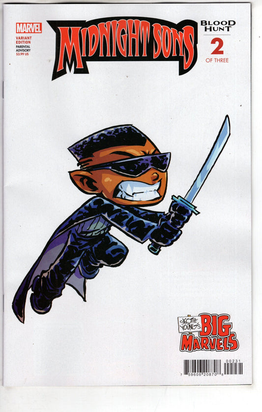 MARVEL PRH COMIC BOOK MIDNIGHT SONS BLOOD HUNT #2 SKOTTIE YOUNG BIG MARVEL VARIANT
