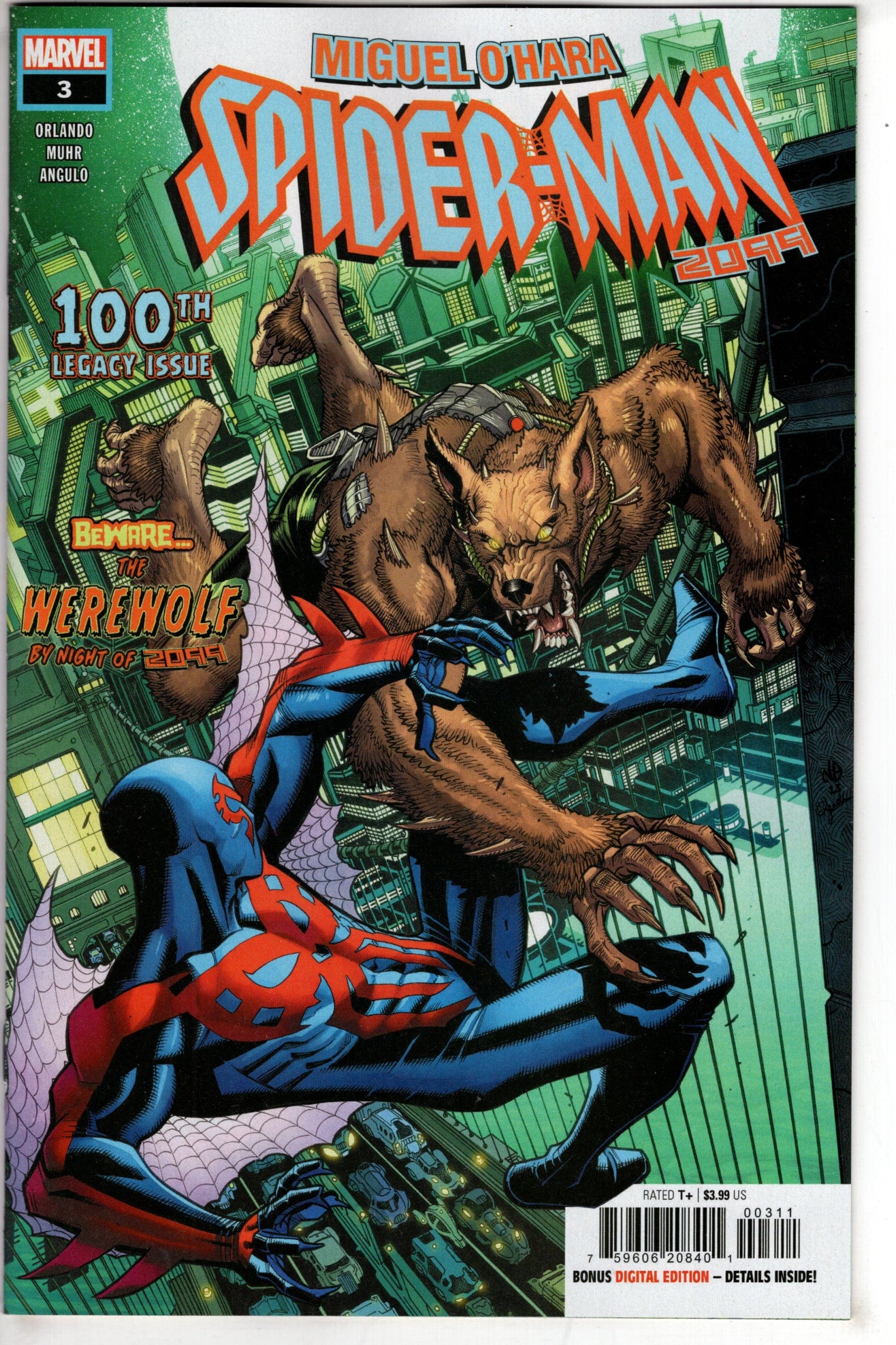 MARVEL PRH COMIC BOOK MIGUEL OHARA SPIDER-MAN 2099 #3