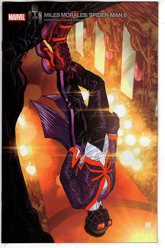 MARVEL PRH COMIC BOOK MILES MORALES SPIDER-MAN #8 BERNARD CHANG HELLFIRE GALA VAR