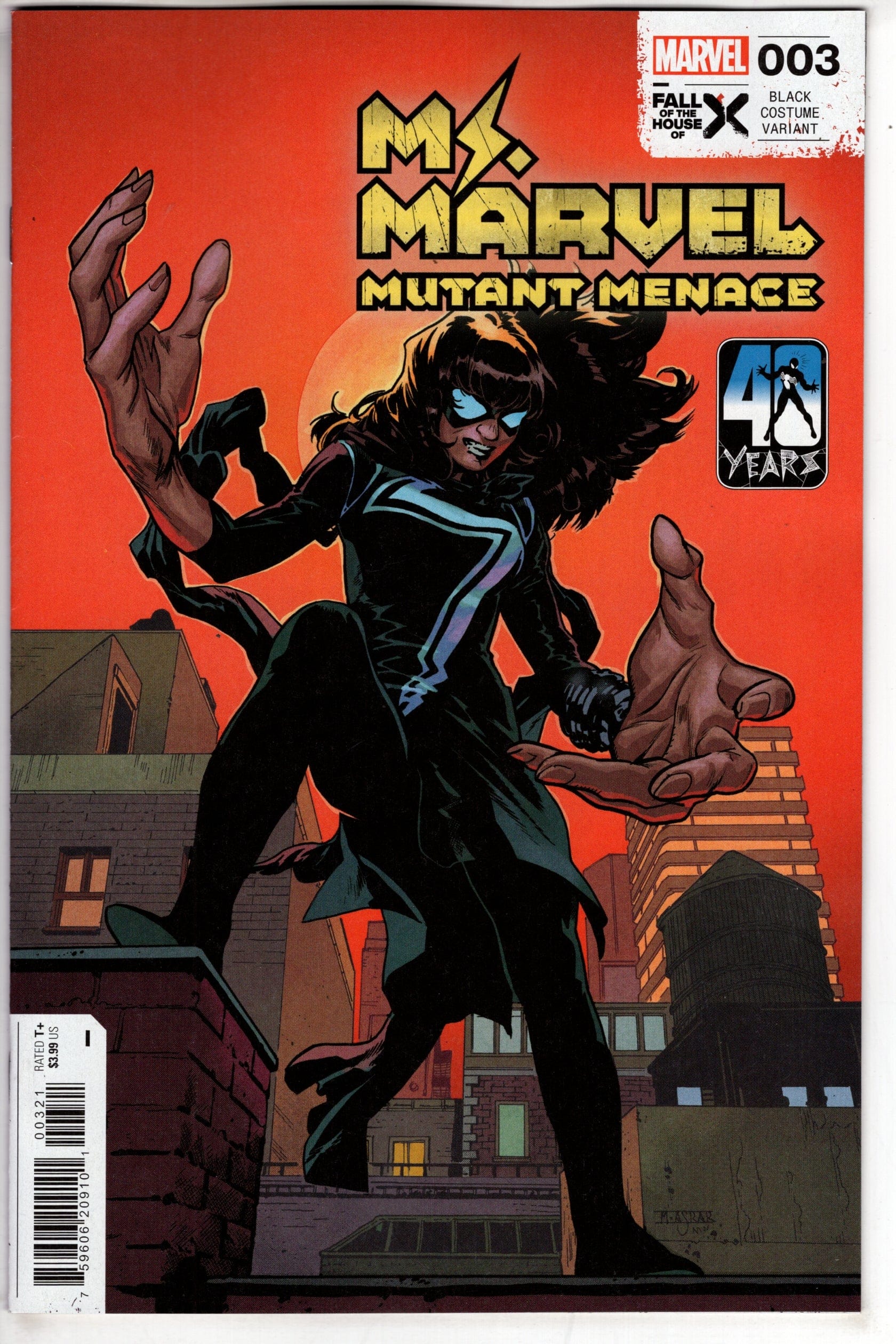 MARVEL PRH COMIC BOOK MS MARVEL MUTANT MENACE #3 MAHMUD ASRAR BLACK COSTUME VAR