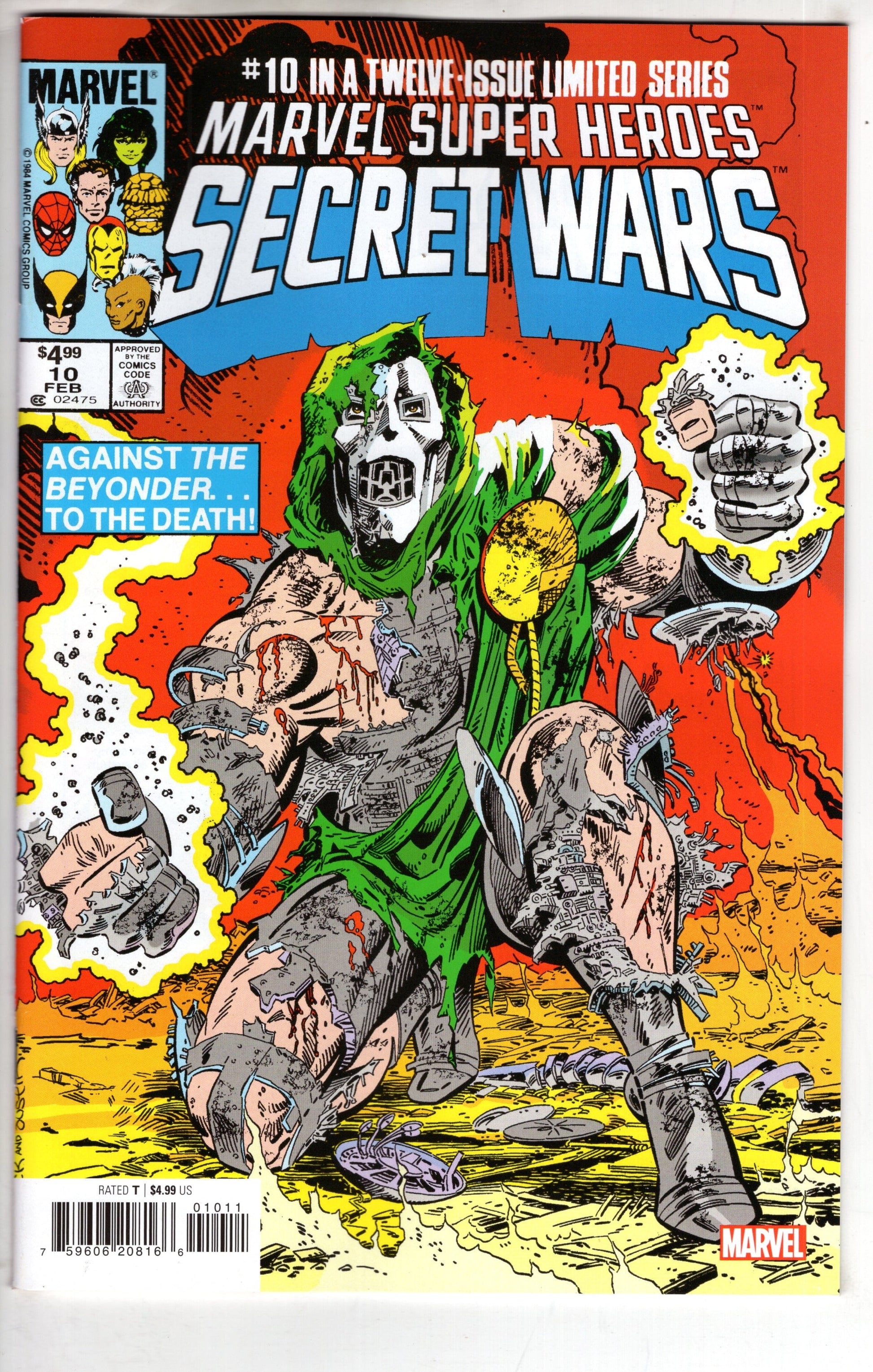 MARVEL PRH COMIC BOOK MSH SECRET WARS #10 FACSIMILE ED
