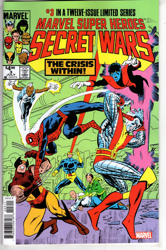 MARVEL PRH COMIC BOOK MSH SECRET WARS #3 FACSIMILE EDITION