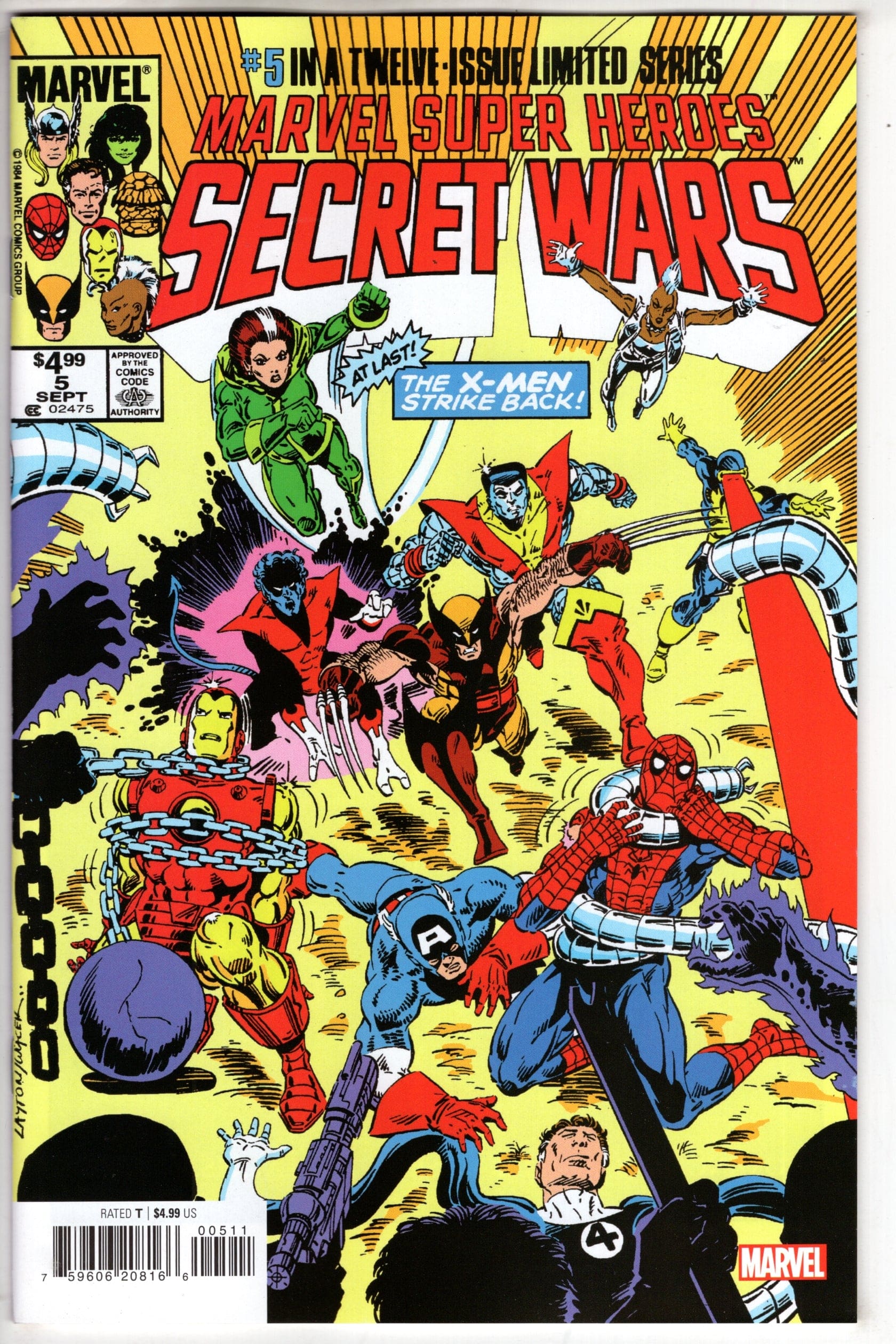 MARVEL PRH COMIC BOOK MSH SECRET WARS FACSIMILE EDITION #5
