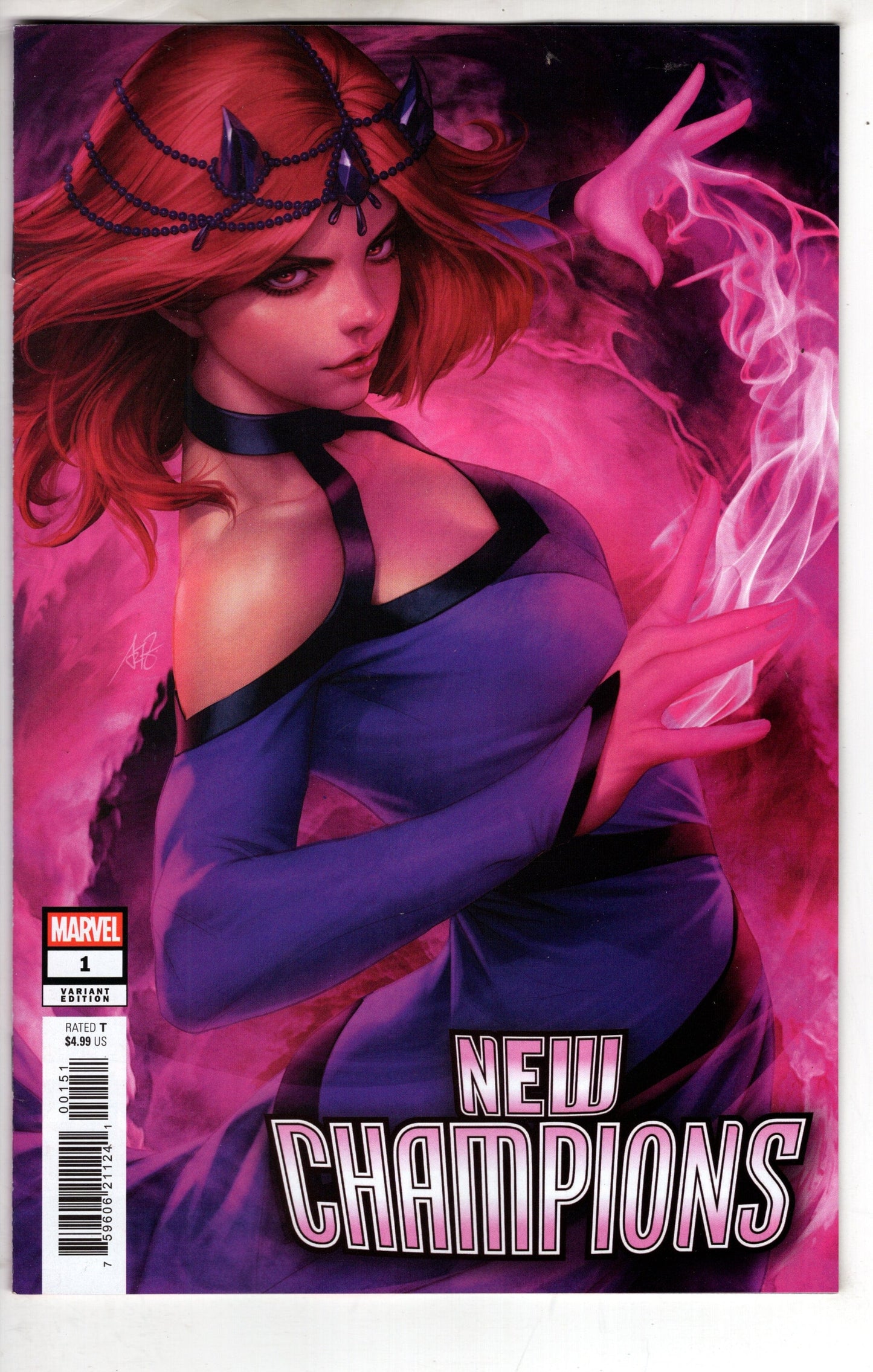 MARVEL PRH COMIC BOOK New Champions #1 Artgerm Amaranth Variant