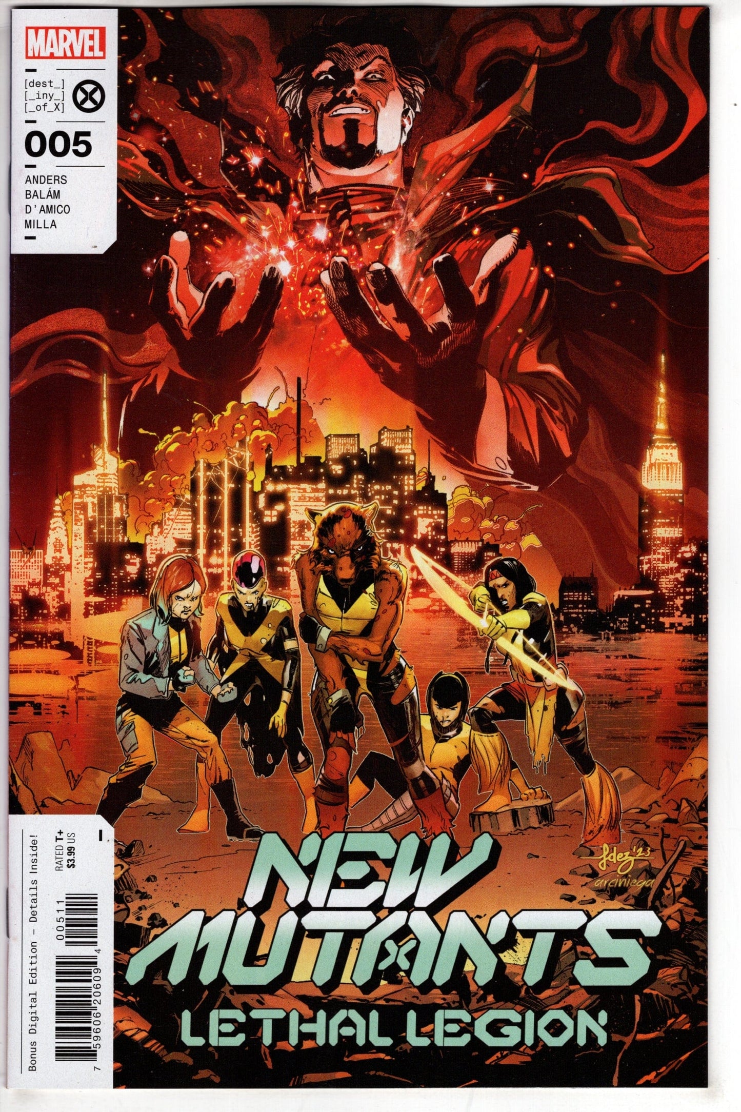 MARVEL PRH COMIC BOOK NEW MUTANTS LETHAL LEGION #5 (OF 5)