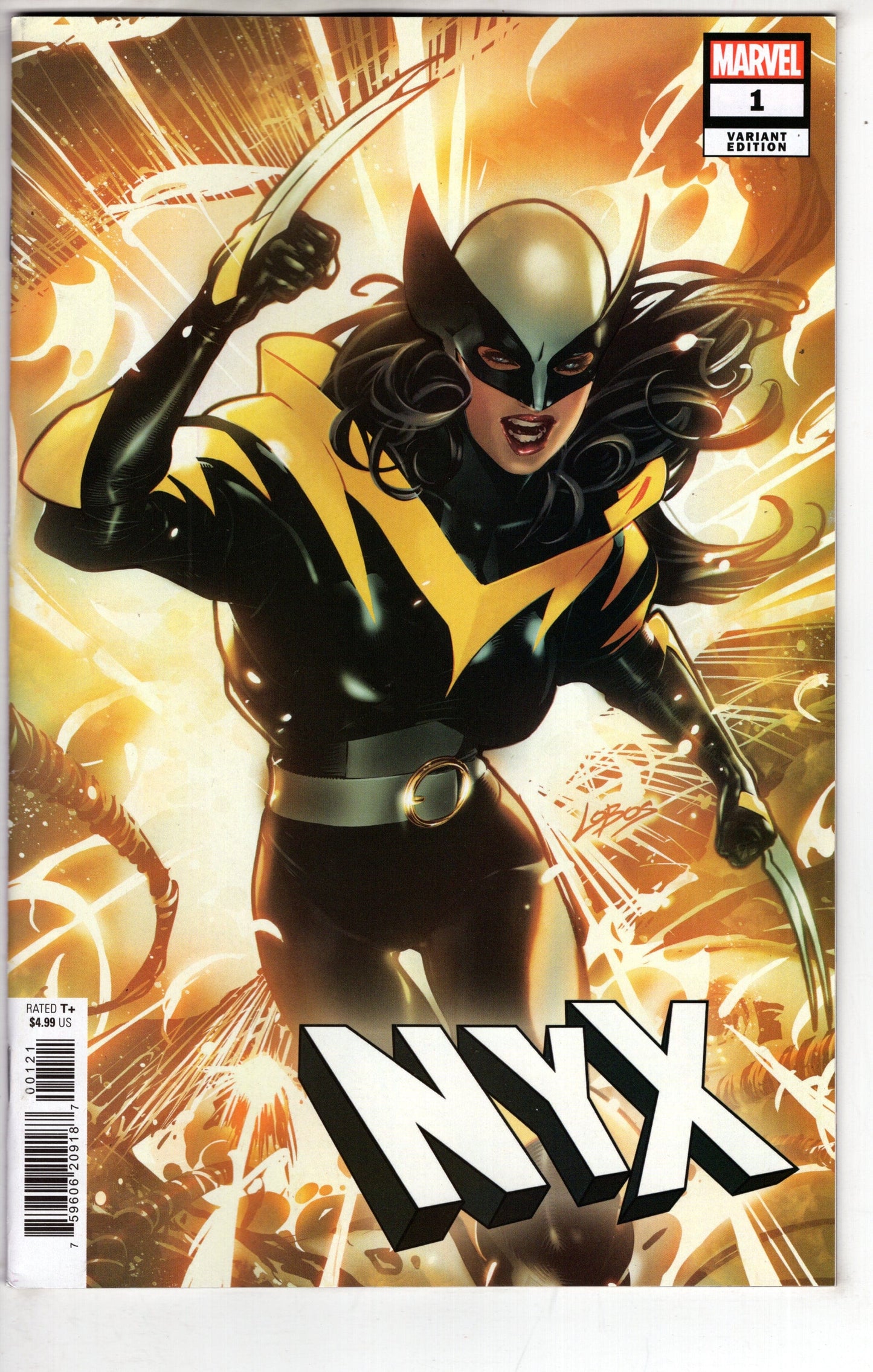 MARVEL PRH COMIC BOOK NYX #1 PABLO VILLALOBOS VAR