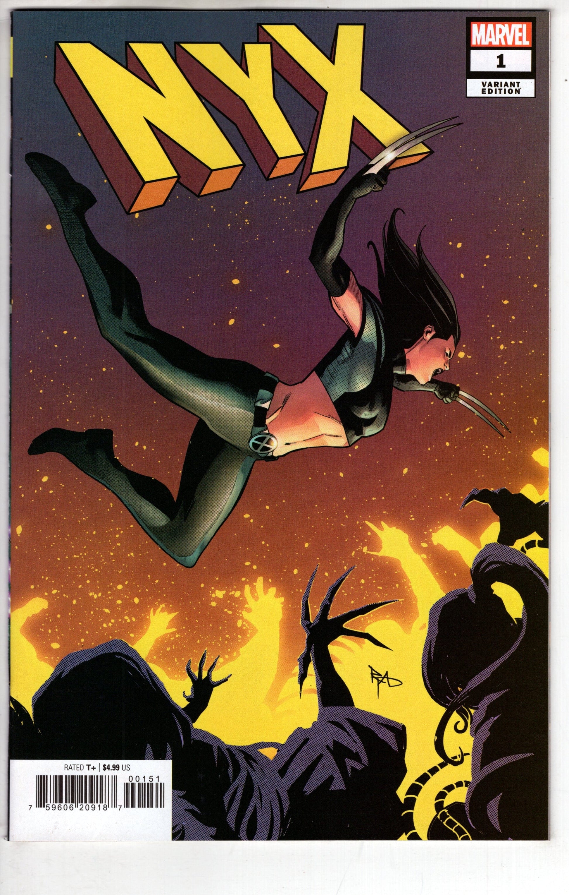 MARVEL PRH COMIC BOOK NYX #1 ROGE ANTONIO VAR
