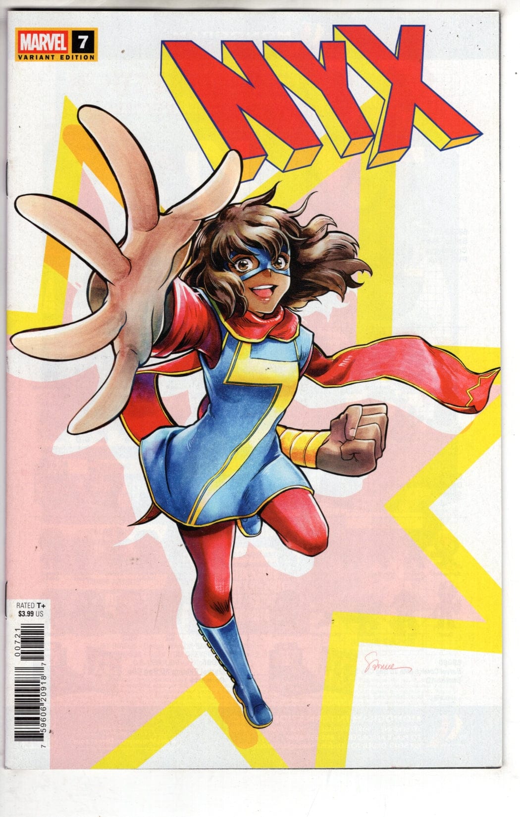 MARVEL PRH COMIC BOOK NYX #7 SAOWEE MS MARVEL VAR (VF/NM)