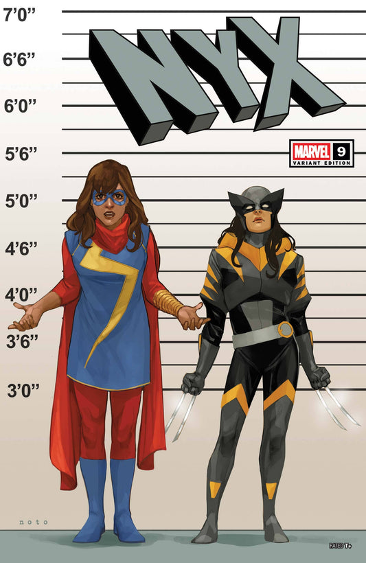 MARVEL PRH COMIC BOOK NYX #9 Phil Noto X-Manhunt Connecting Variant