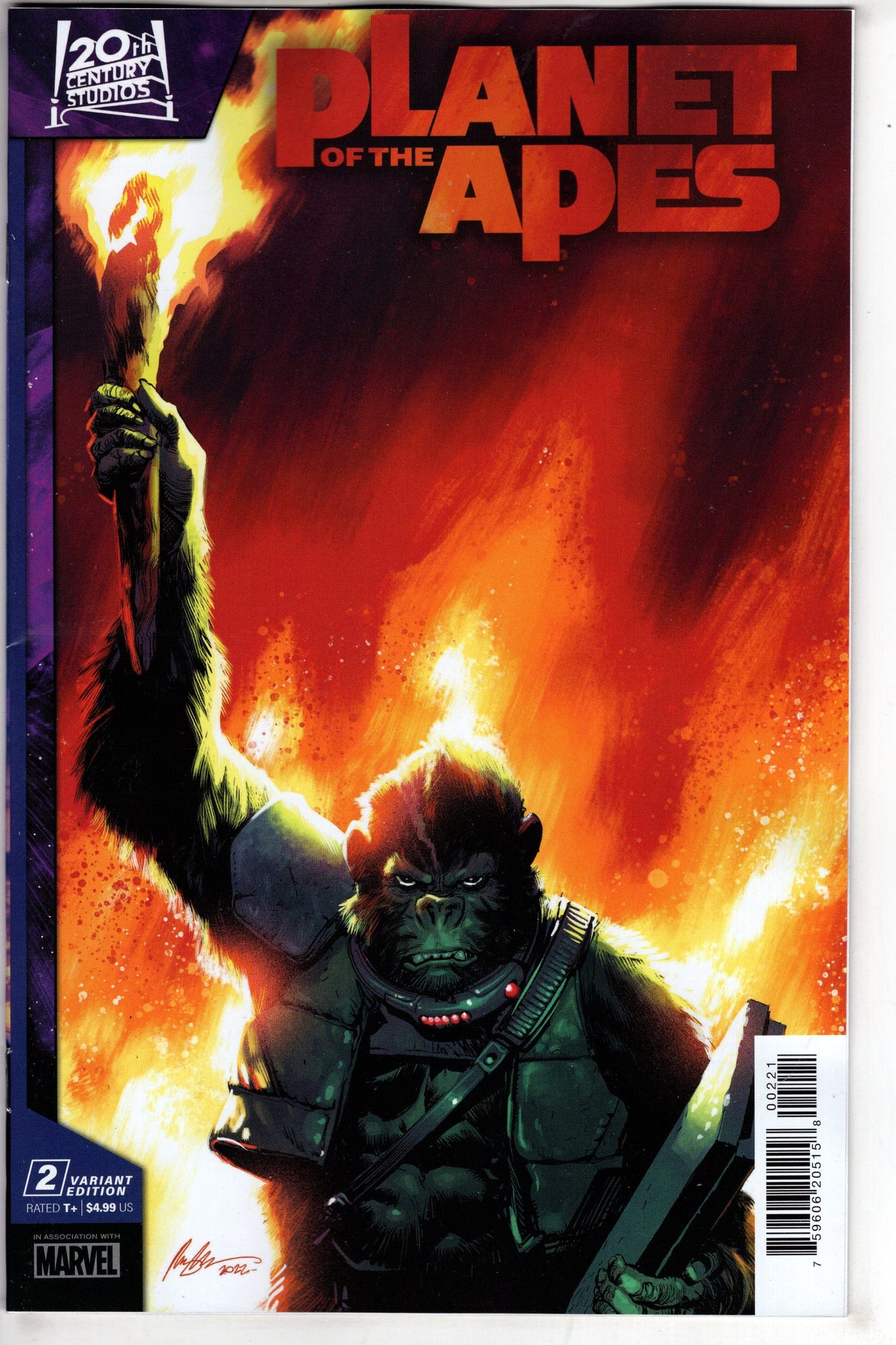 MARVEL PRH COMIC BOOK PLANET OF THE APES #2 ALBUQUERQUE VAR