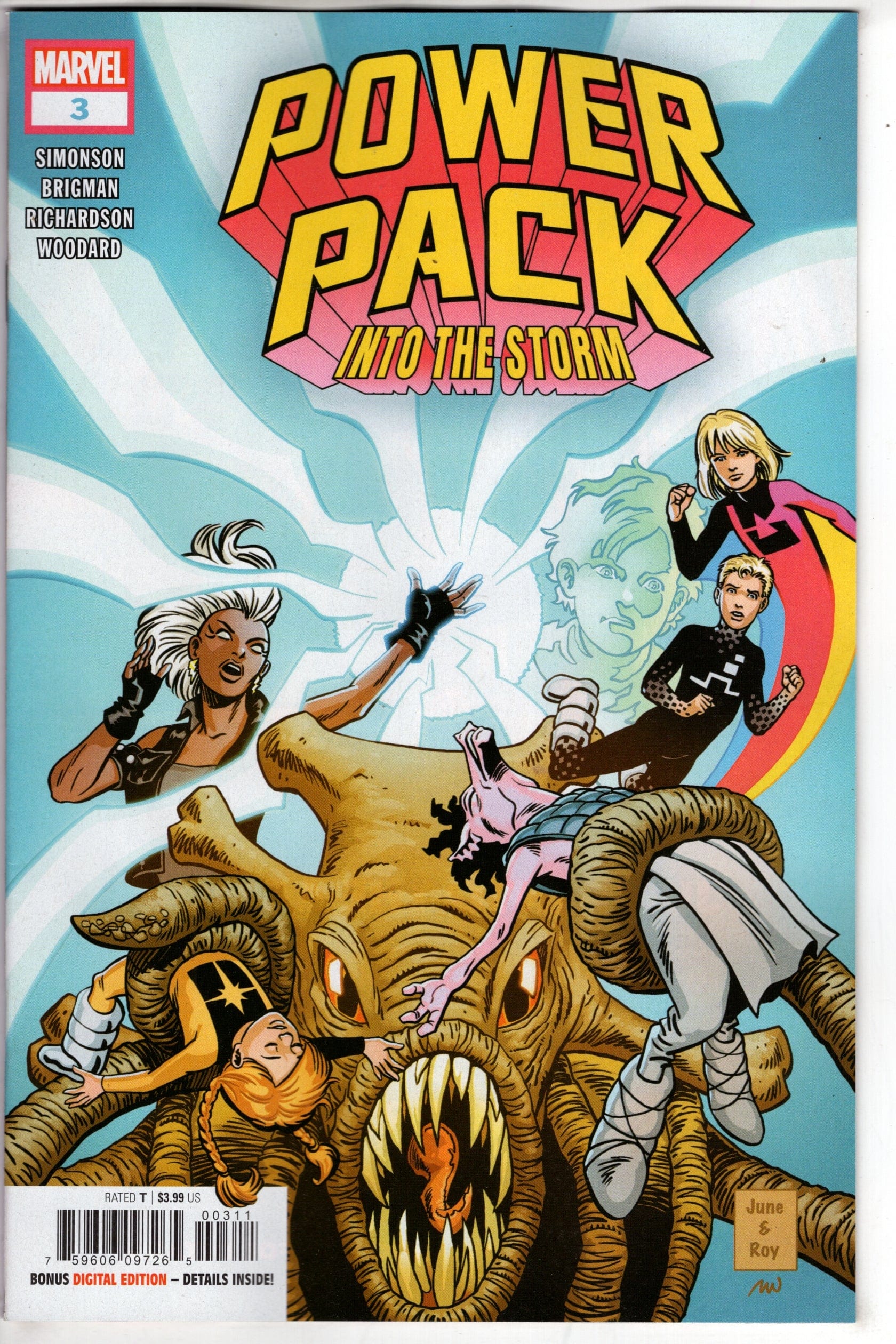 MARVEL PRH COMIC BOOK POWER PACK INTO THE STORM #3
