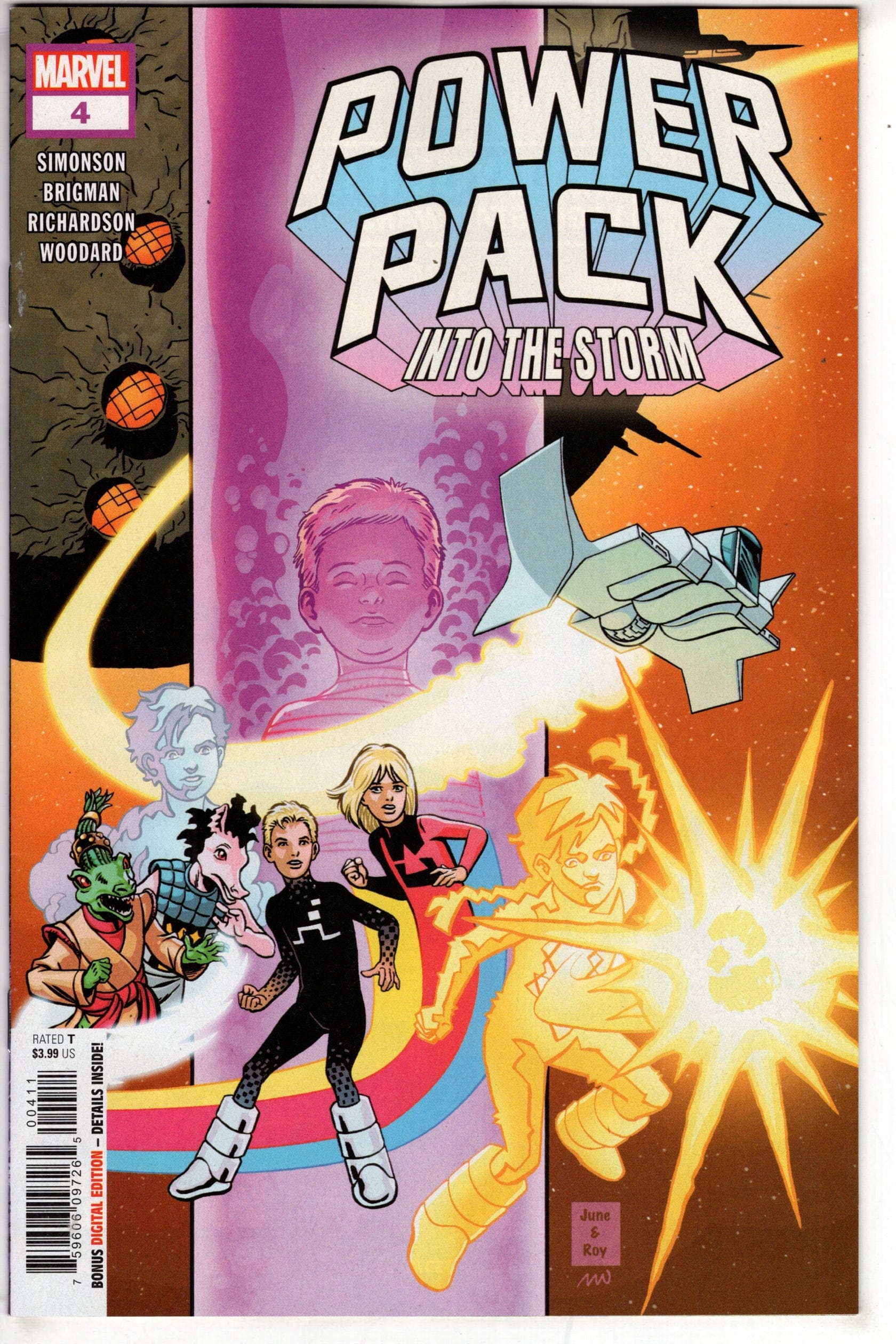 MARVEL PRH COMIC BOOK POWER PACK INTO THE STORM #4