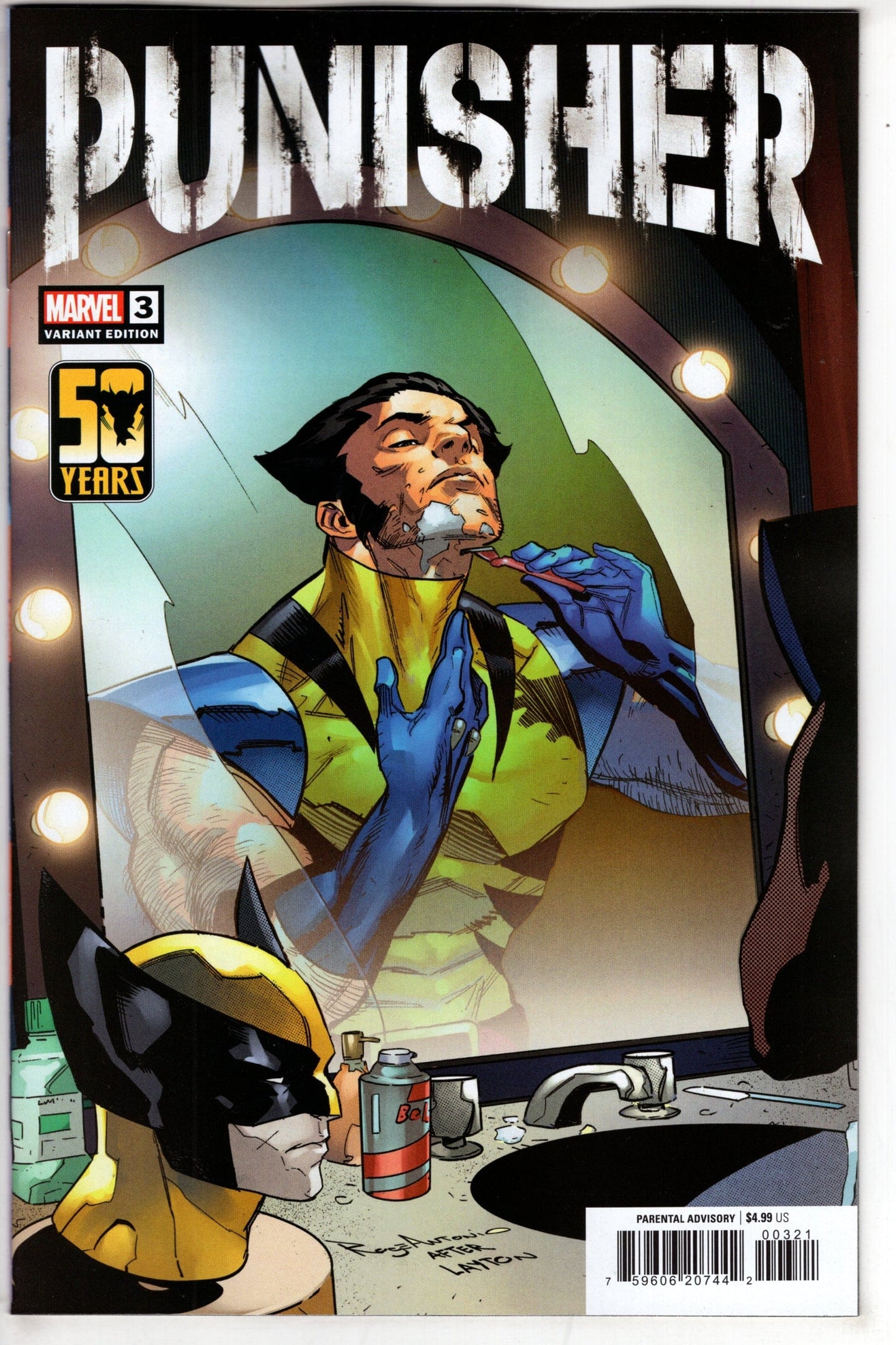 MARVEL PRH COMIC BOOK PUNISHER #3 ROGE ANTONIO WOLVERINE WOLVERINE WOLVERINE VAR