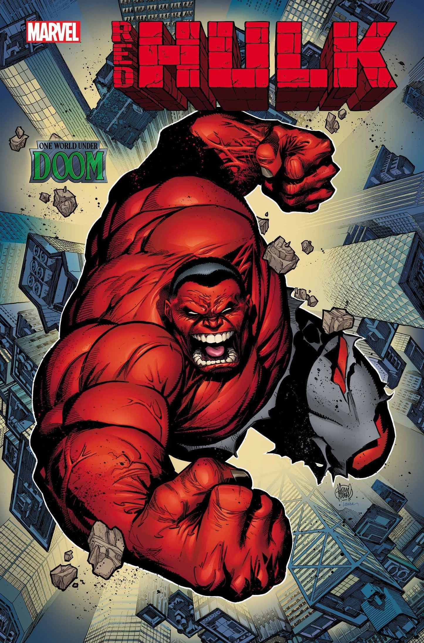 MARVEL PRH COMIC BOOK RED HULK #1 ADAM KUBERT FOIL VAR