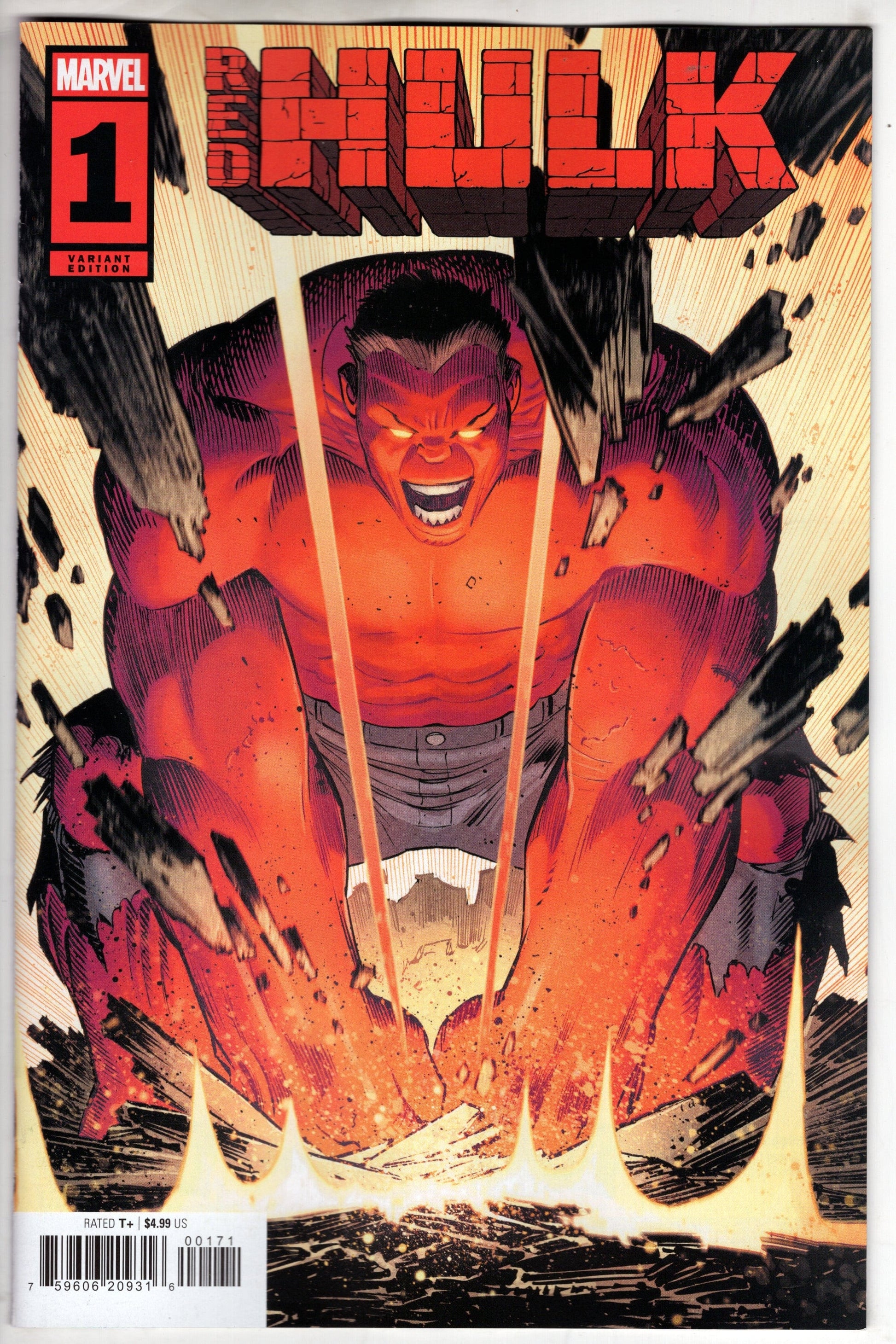 MARVEL PRH COMIC BOOK RED HULK #1 JOHN ROMITA JR VAR