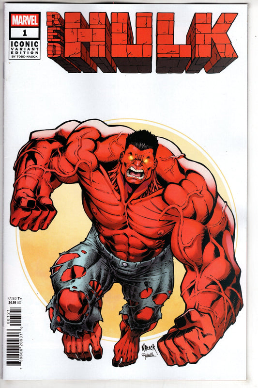 MARVEL PRH COMIC BOOK RED HULK #1 TODD NAUCK ICONIC VAR