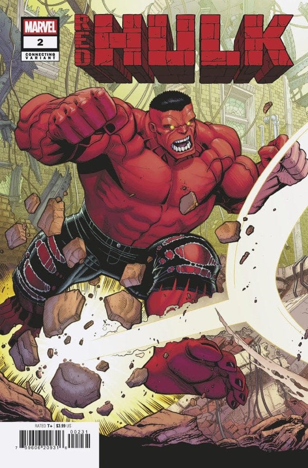 MARVEL PRH COMIC BOOK Red Hulk #2 Nick Bradshaw Red Hulk Connecting Variant (VF/NM)