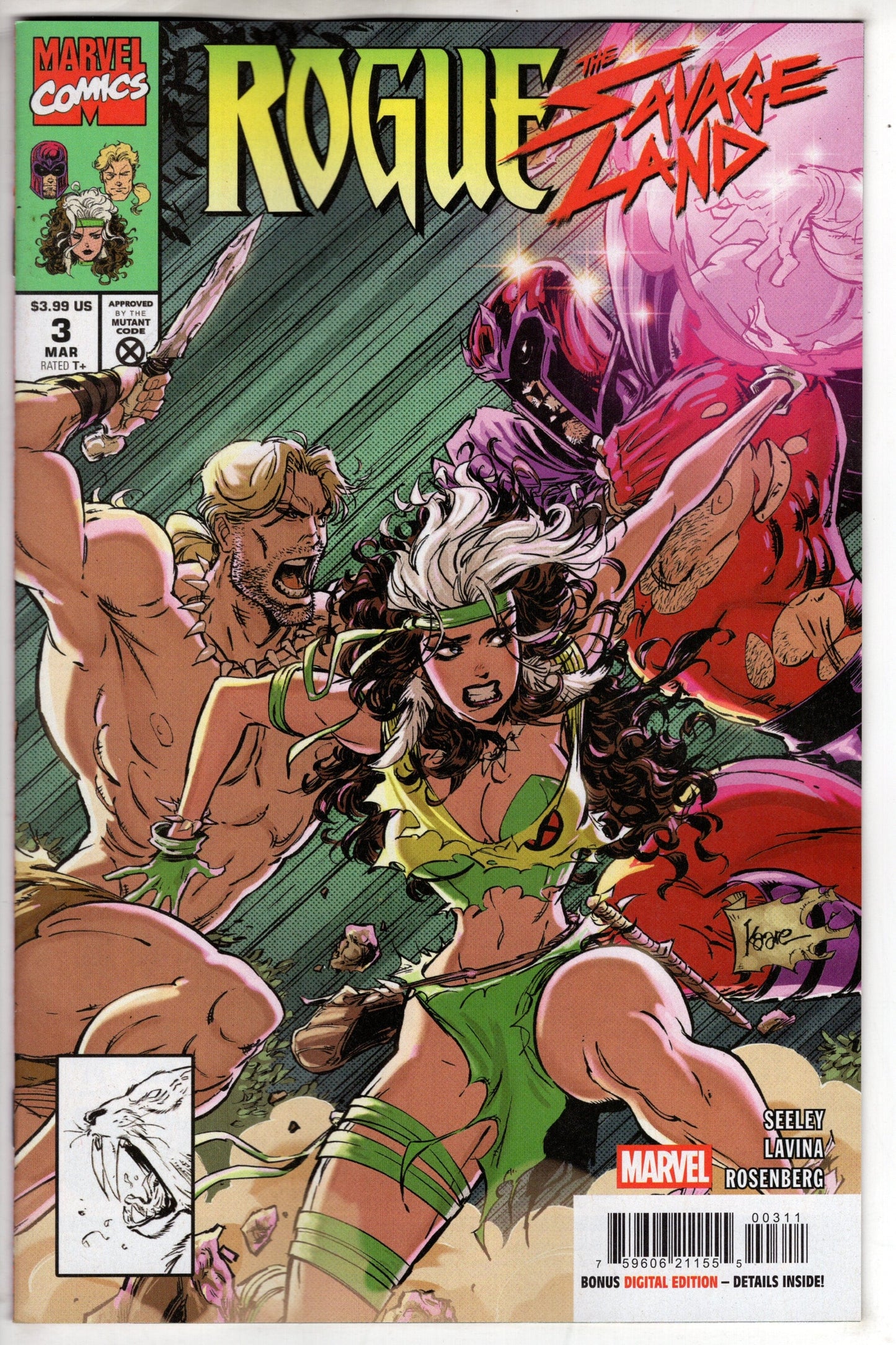 MARVEL PRH COMIC BOOK ROGUE THE SAVAGE LAND #3 (OF 5)