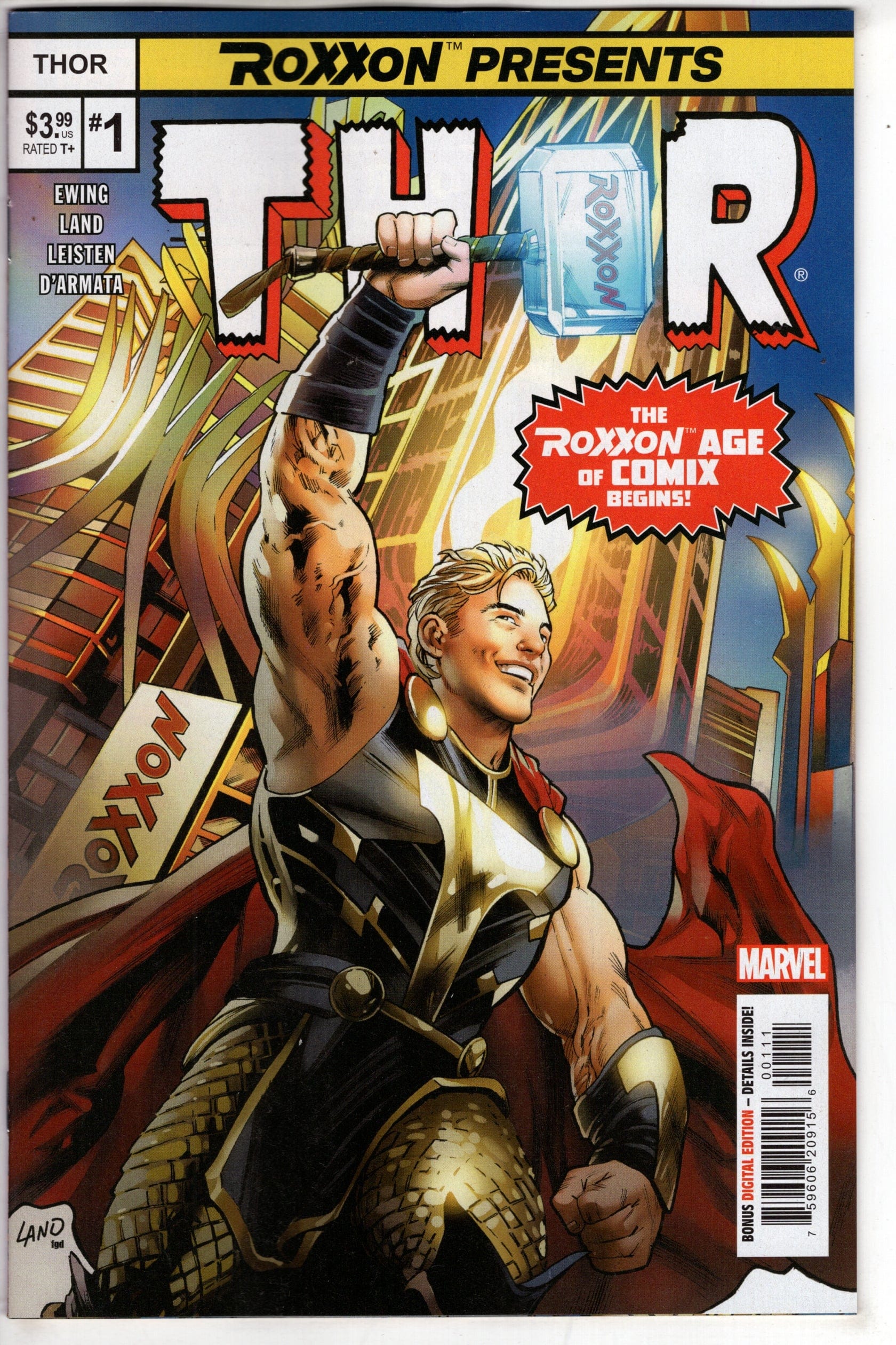 MARVEL PRH COMIC BOOK ROXXON PRESENTS THOR #1