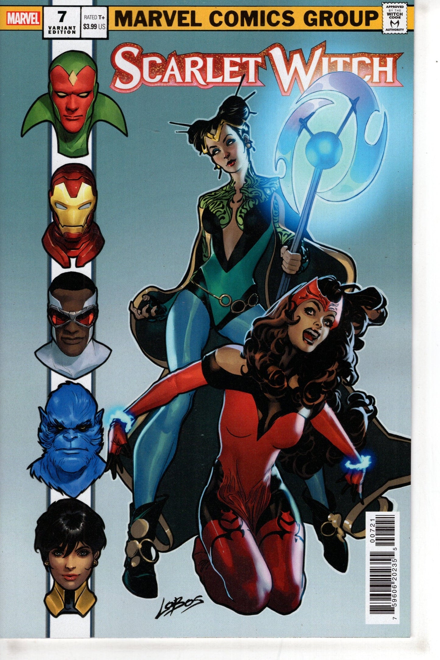 MARVEL PRH COMIC BOOK SCARLET WITCH #7 PABLO VILLALOBOS HOMAGE VAR