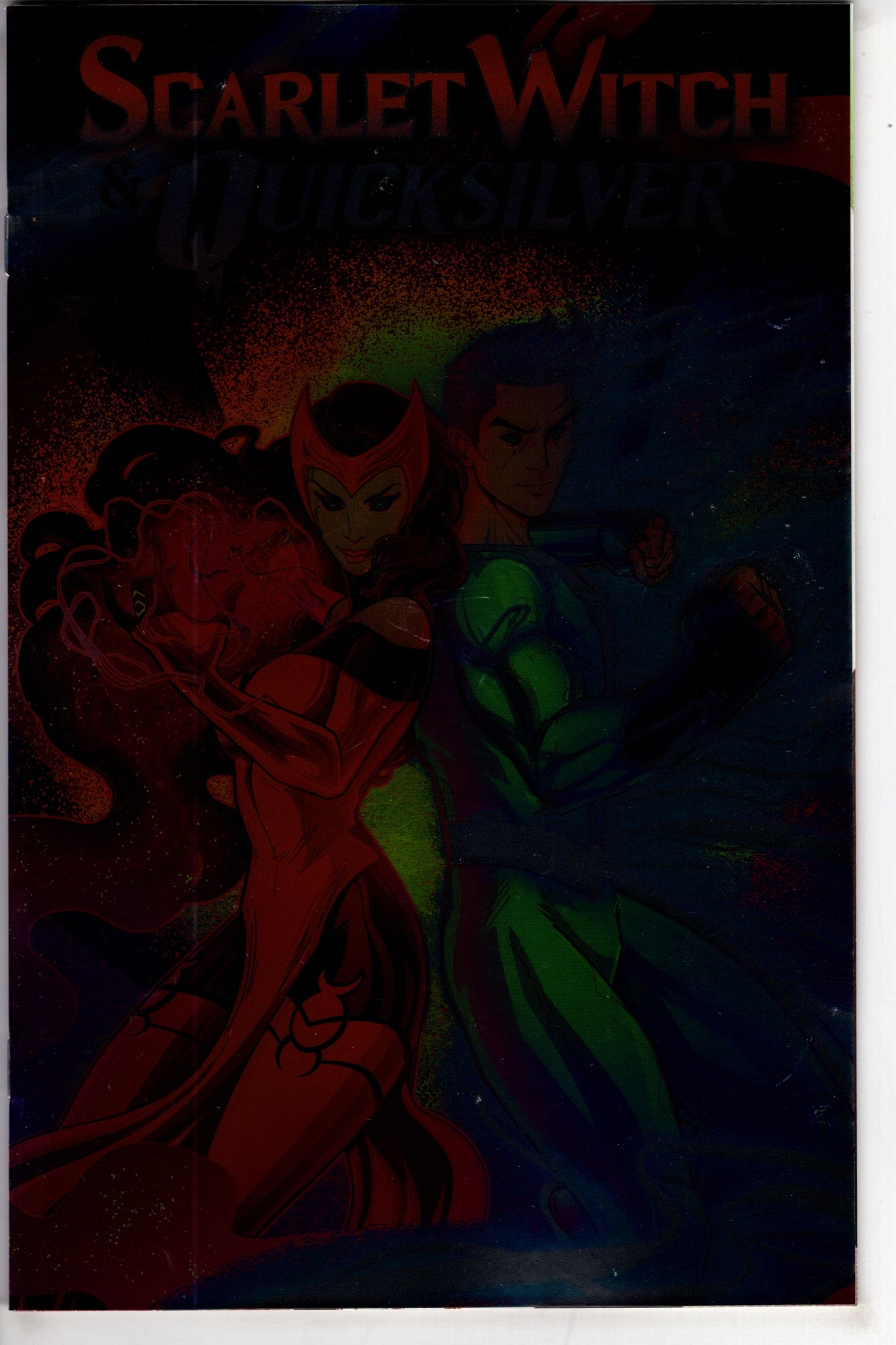 MARVEL PRH COMIC BOOK SCARLET WITCH QUICKSILVER #1 LUCIANO VECCHIO FOIL VAR