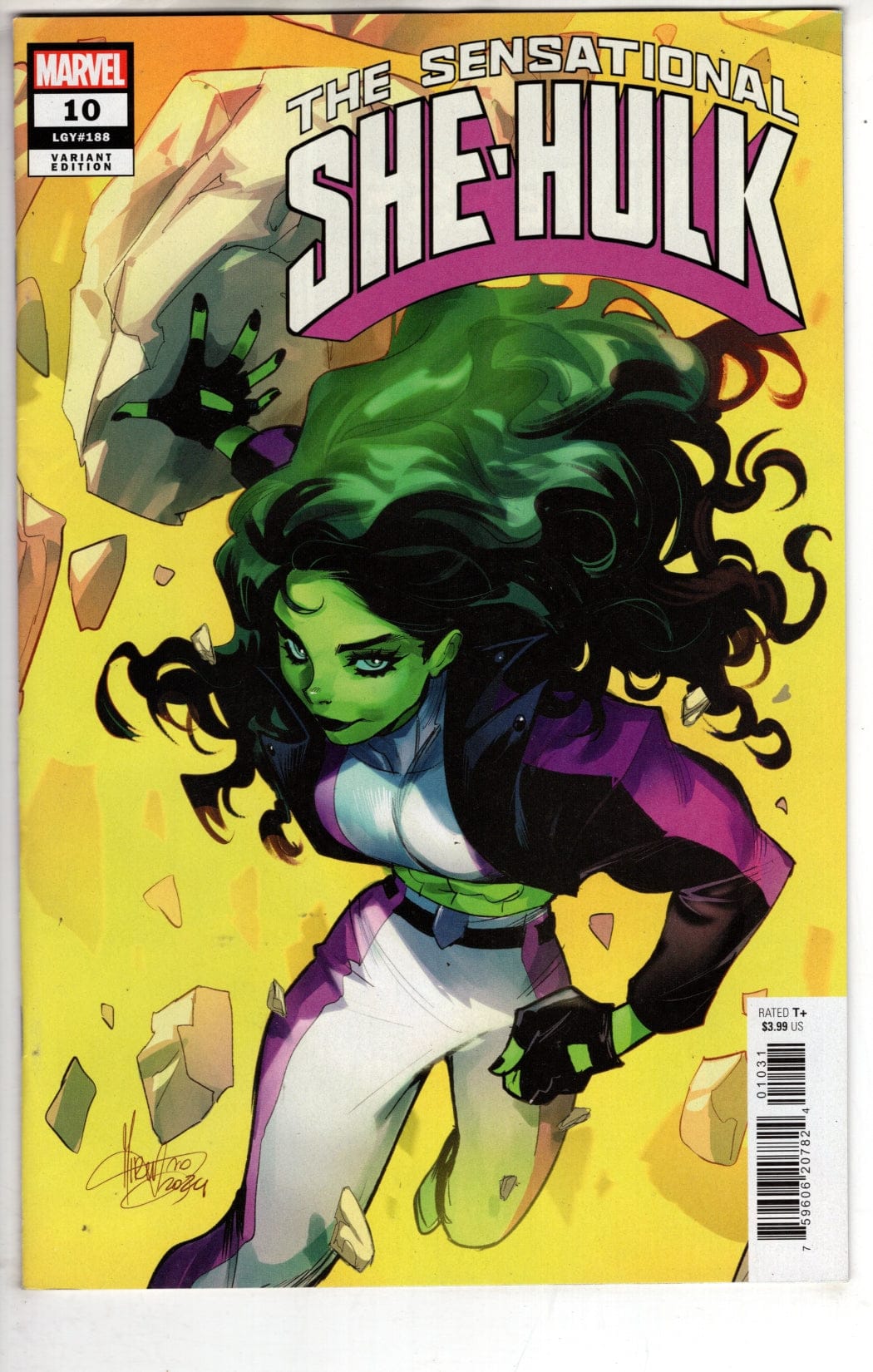 MARVEL PRH COMIC BOOK SENSATIONAL SHE-HULK #10 VAR (VF/NM)