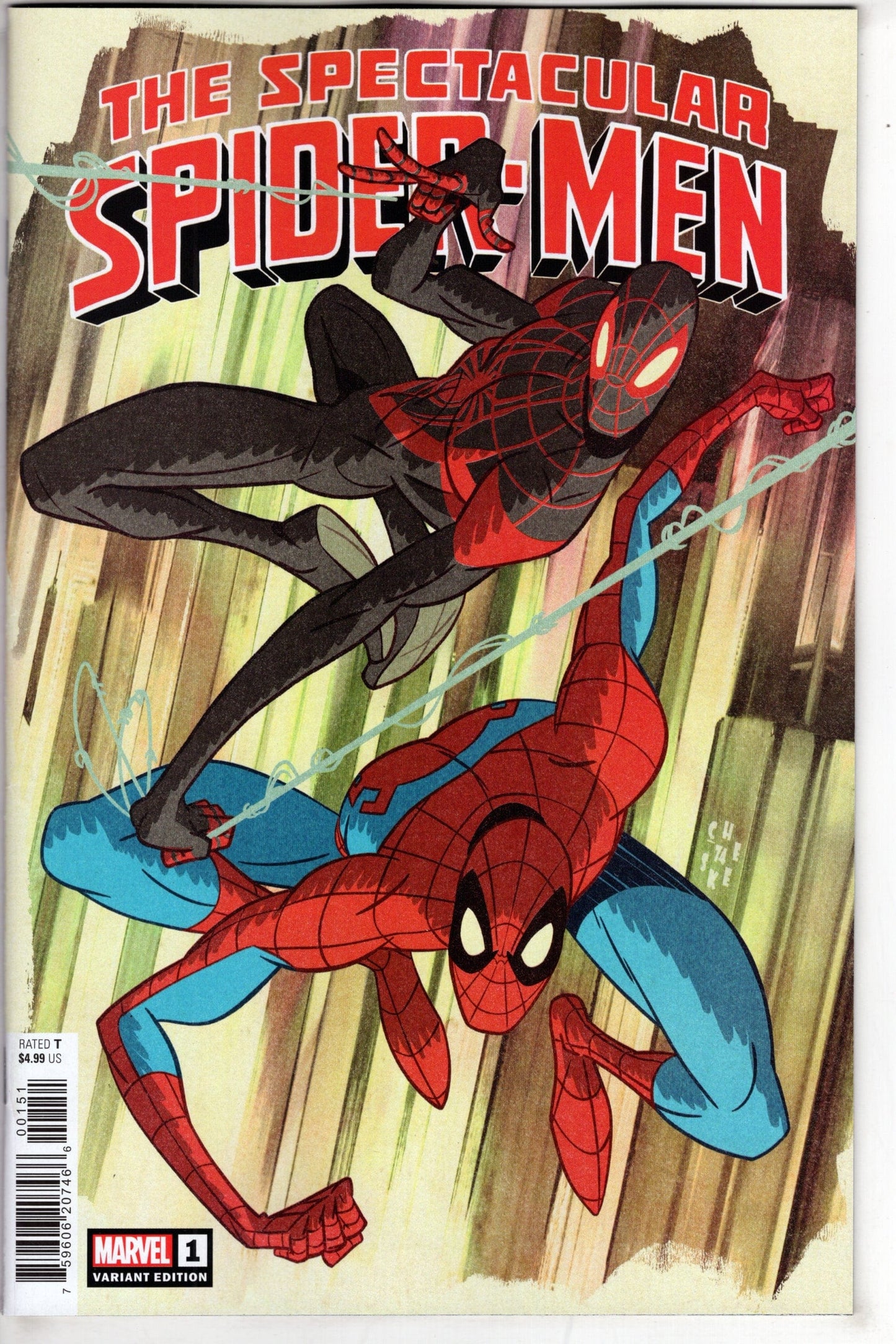 MARVEL PRH COMIC BOOK SPECTACULAR SPIDER-MEN #1 SEAN GALLOWAY VAR