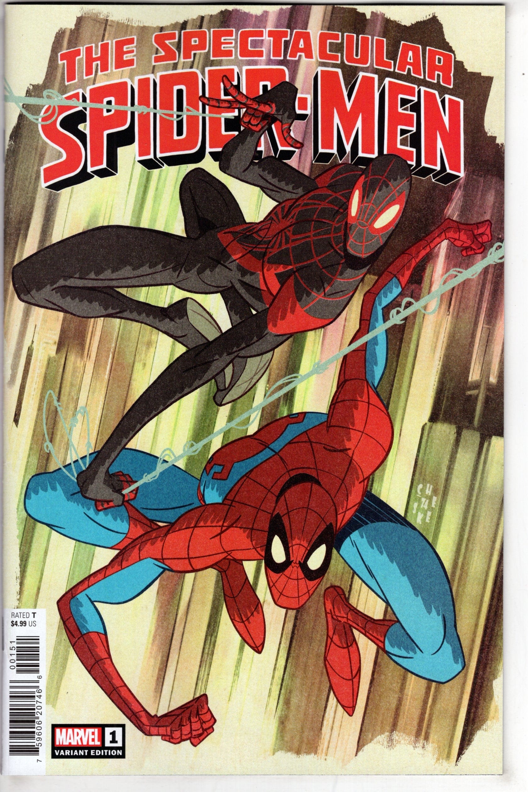 MARVEL PRH COMIC BOOK SPECTACULAR SPIDER-MEN #1 SEAN GALLOWAY VAR