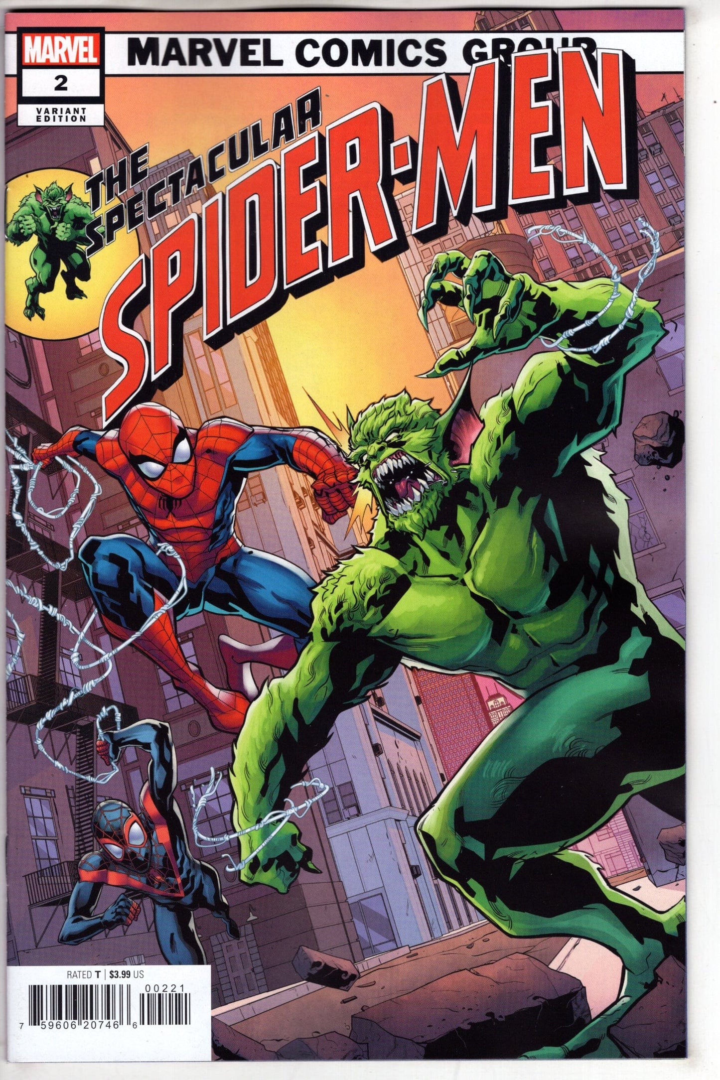 MARVEL PRH COMIC BOOK SPECTACULAR SPIDER-MEN #2 WILL SLINEY HOMAGE VARIANT